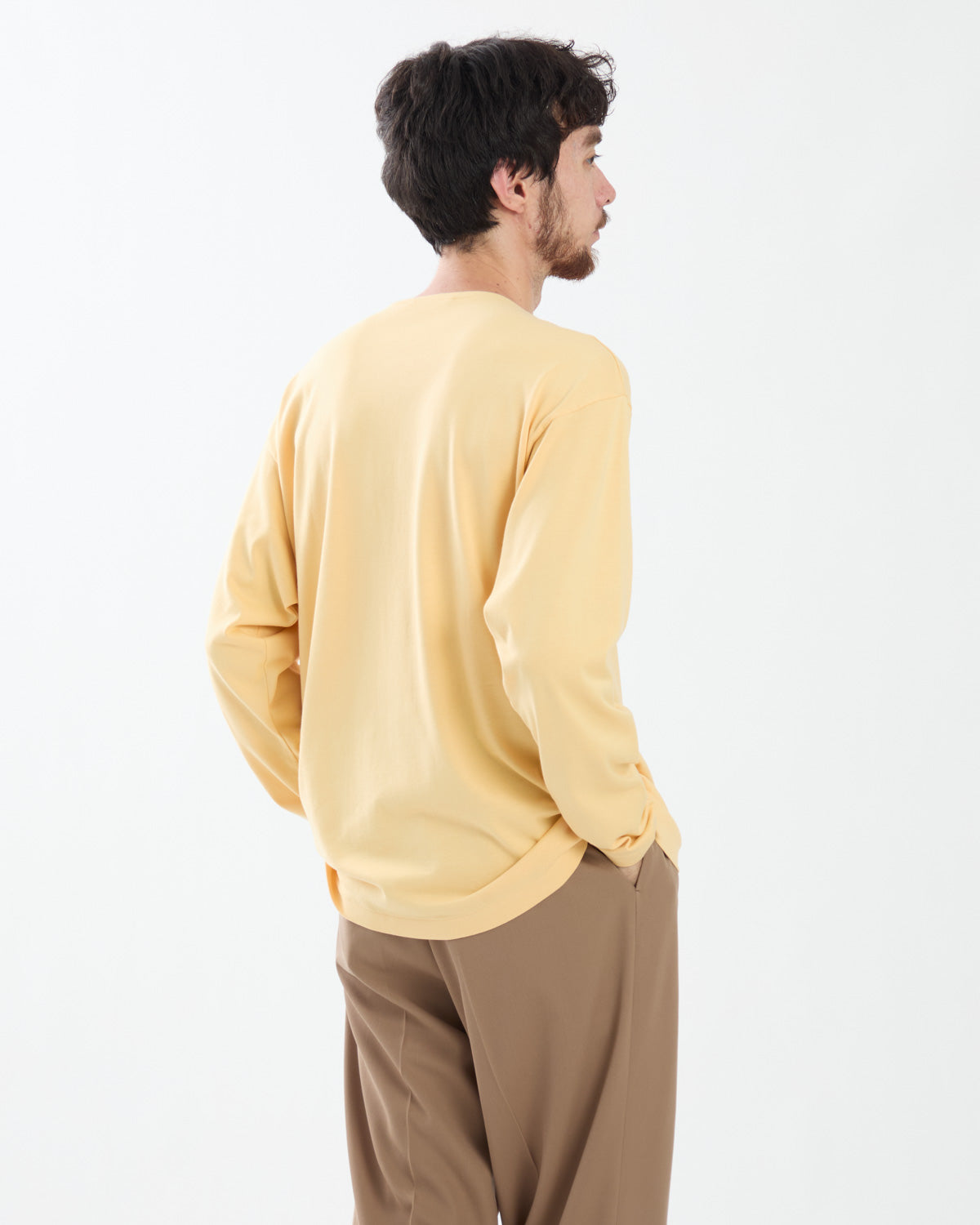 LUSTER PLAITING BOAT-NECK L/S TEE