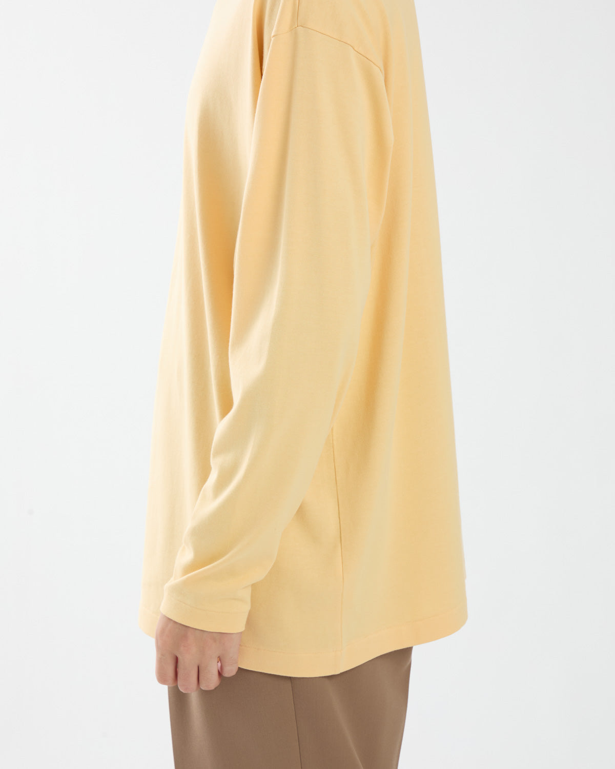 LUSTER PLAITING BOAT-NECK L/S TEE