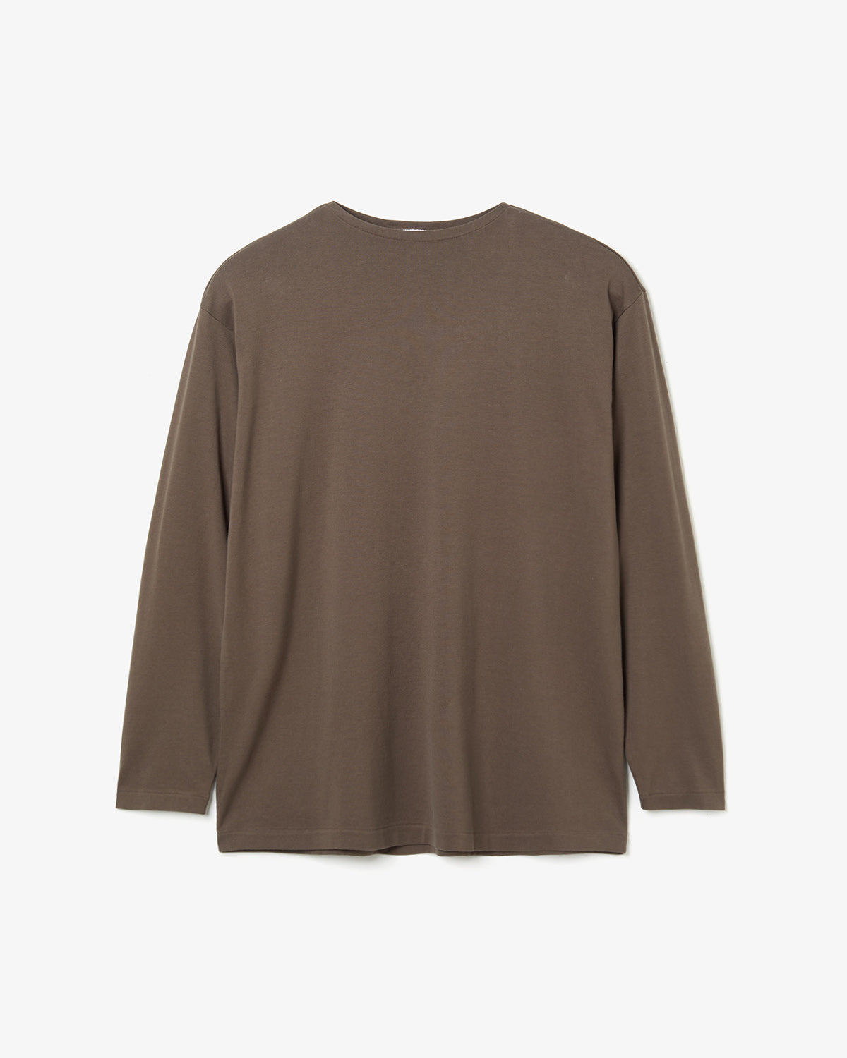 LUSTER PLAITING BOAT-NECK L/S TEE