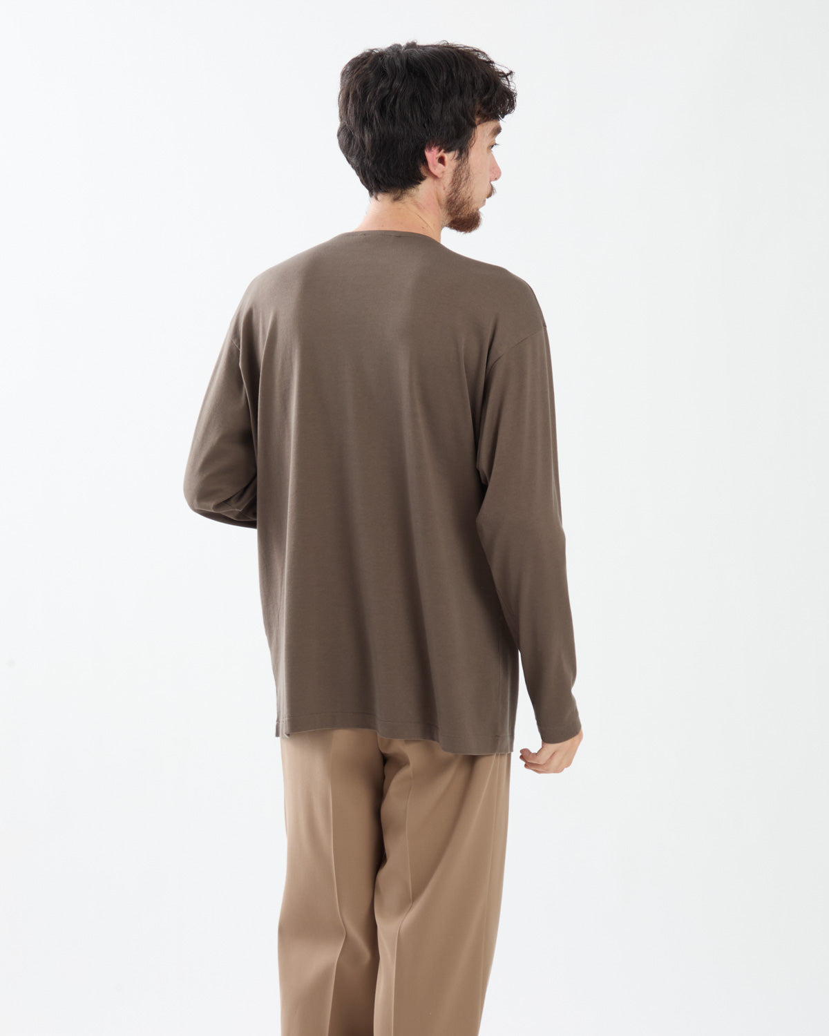 LUSTER PLAITING BOAT-NECK L/S TEE
