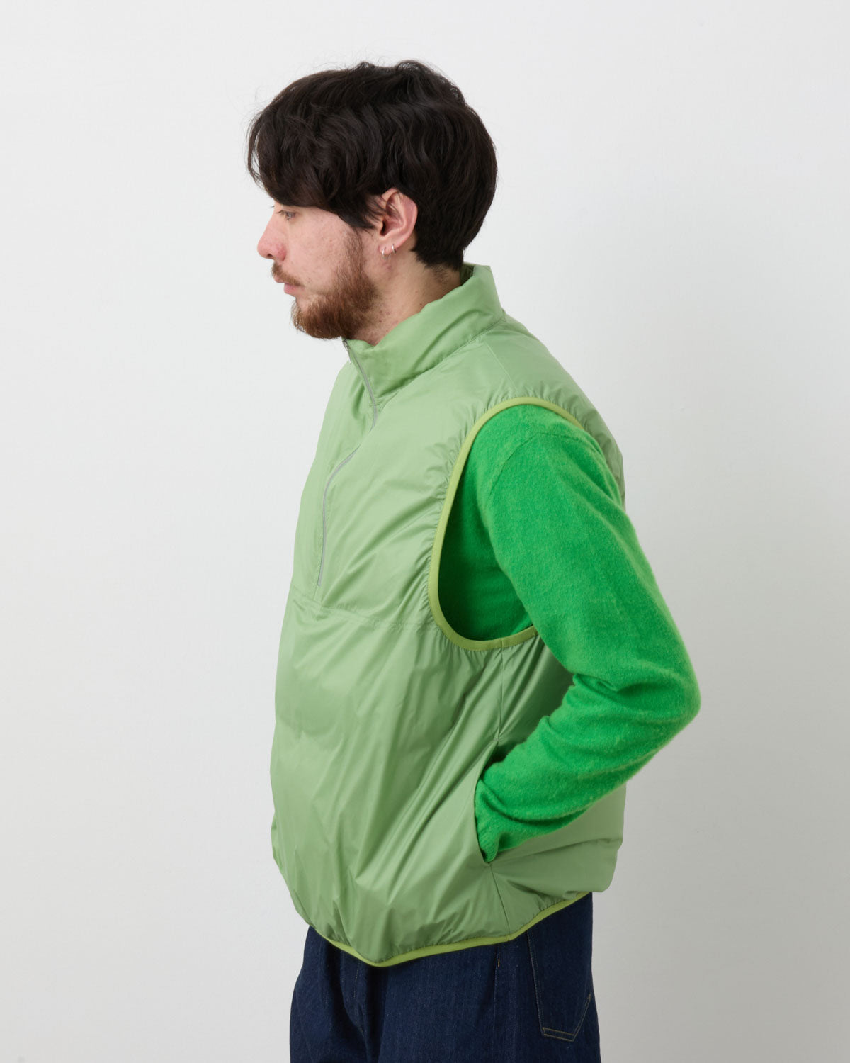 SUPER LIGHT NYLON RIPSTOP DOWN P/O VEST