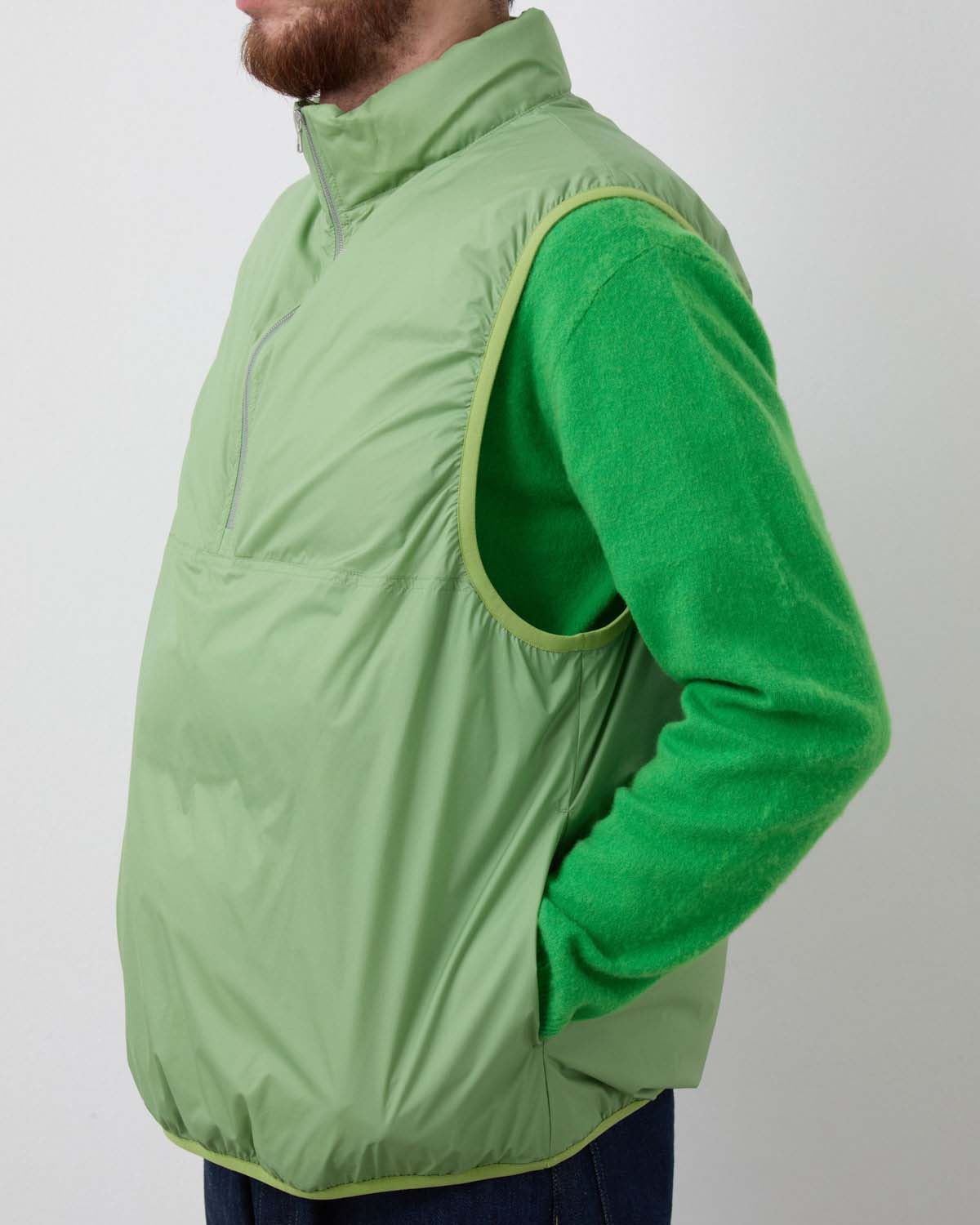 SUPER LIGHT NYLON RIPSTOP DOWN P/O VEST