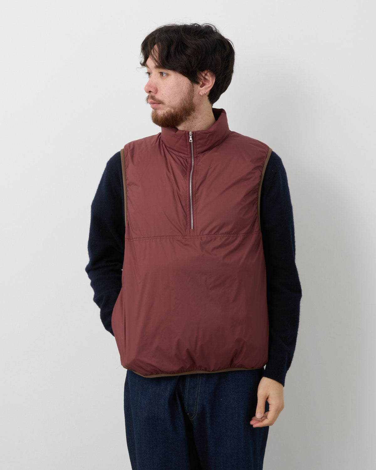 SUPER LIGHT NYLON RIPSTOP DOWN P/O VEST