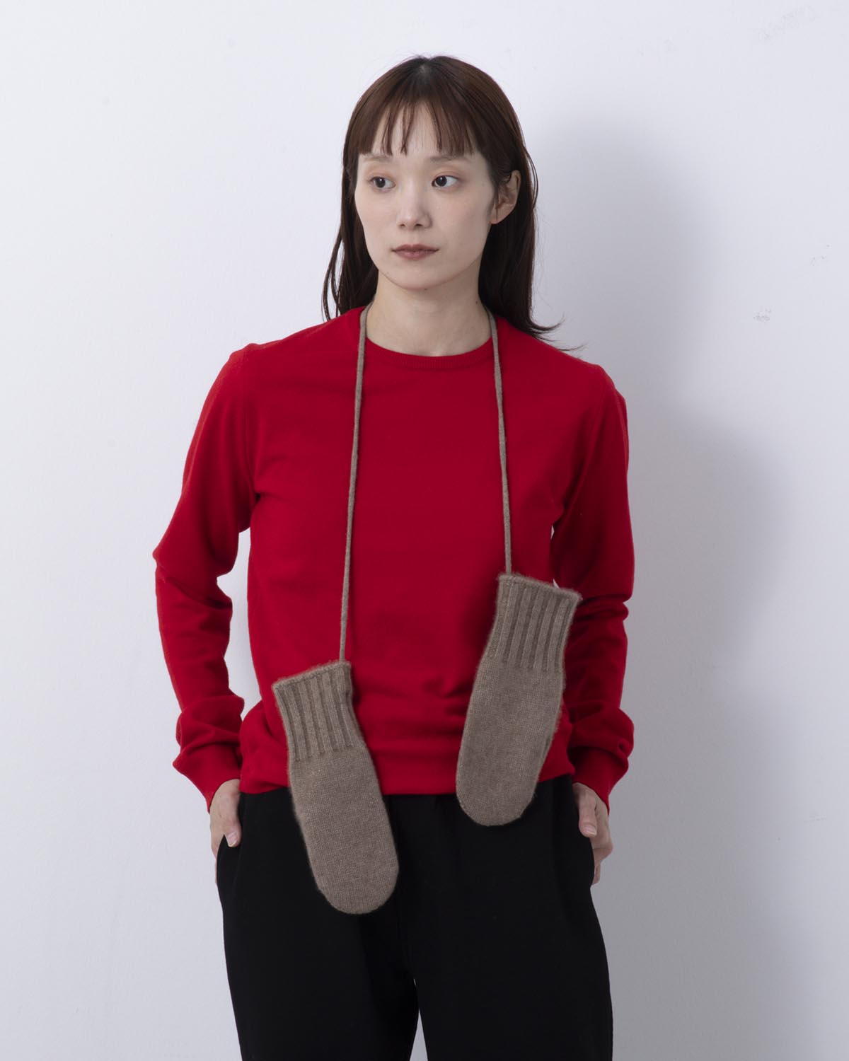 BABY CASHMERE KNIT MITTENS (WOMEN'S)