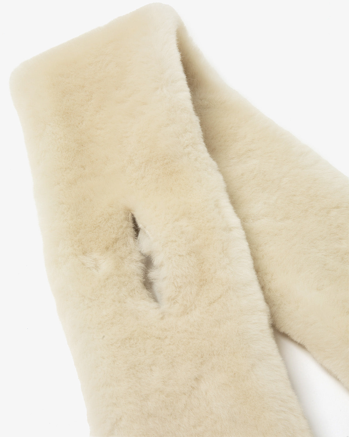 STRAIGHT MERINO MOUTON FUR STOLE