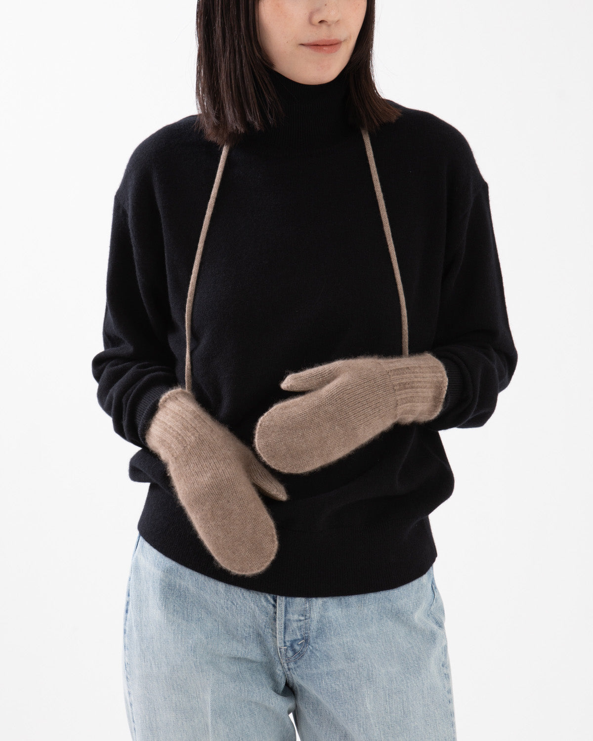 BABY CASHMERE KNIT MITTEN (WOMEN'S)