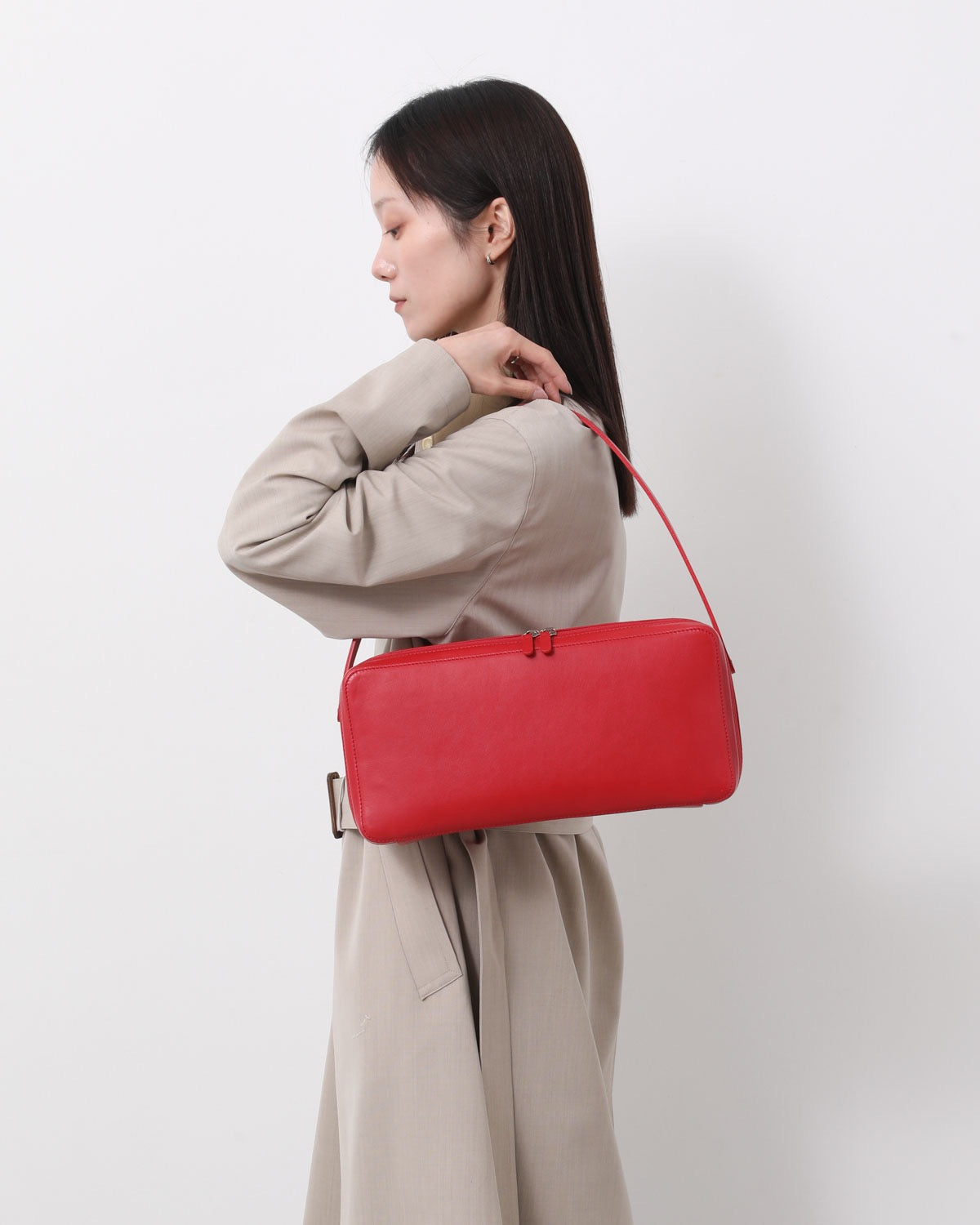 LEATHER SQUARE BAG MADE BY AETA