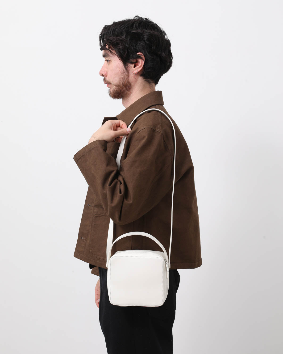 LEATHER SHOULDER BAG MADE BY AETA