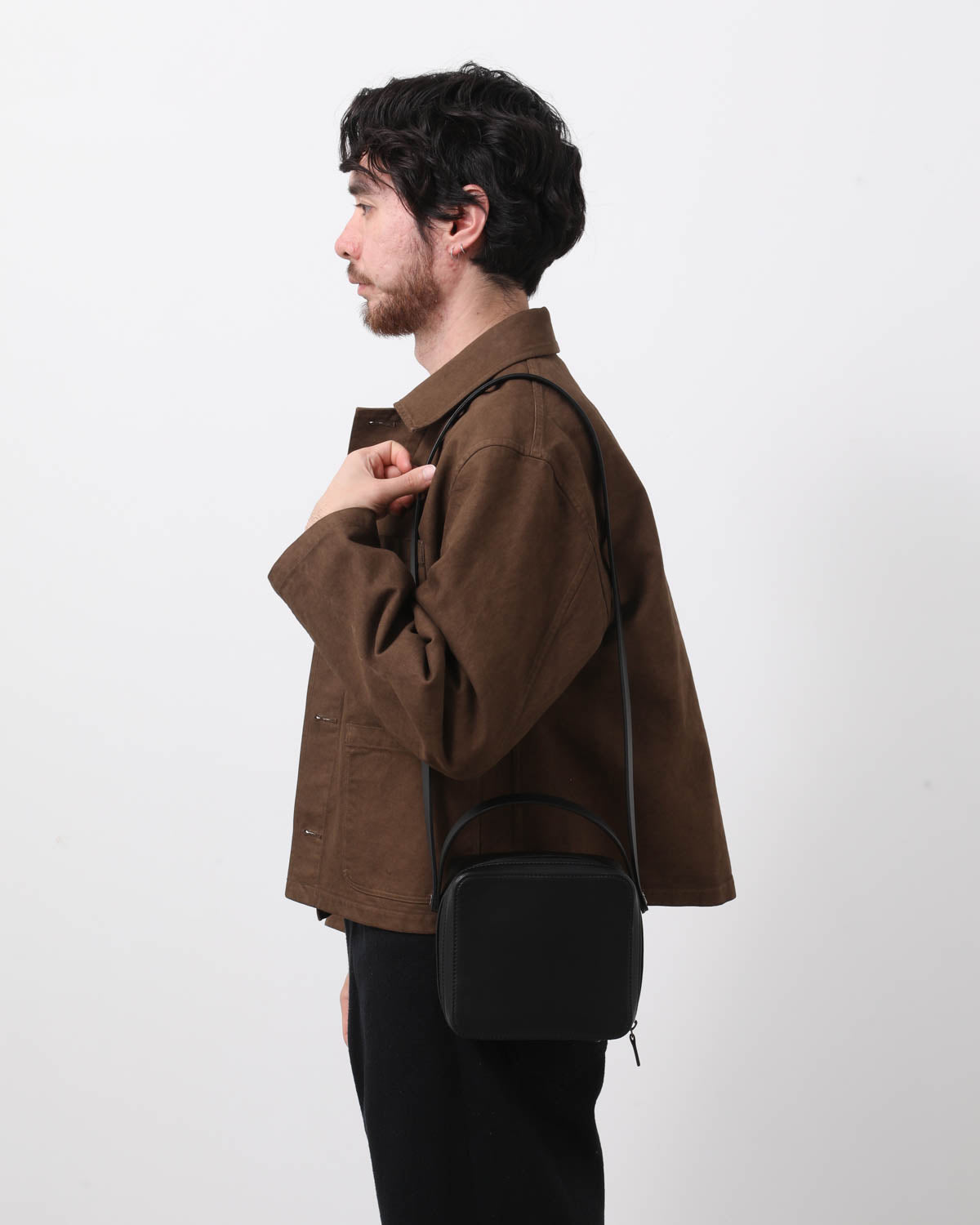 LEATHER SHOULDER BAG MADE BY AETA