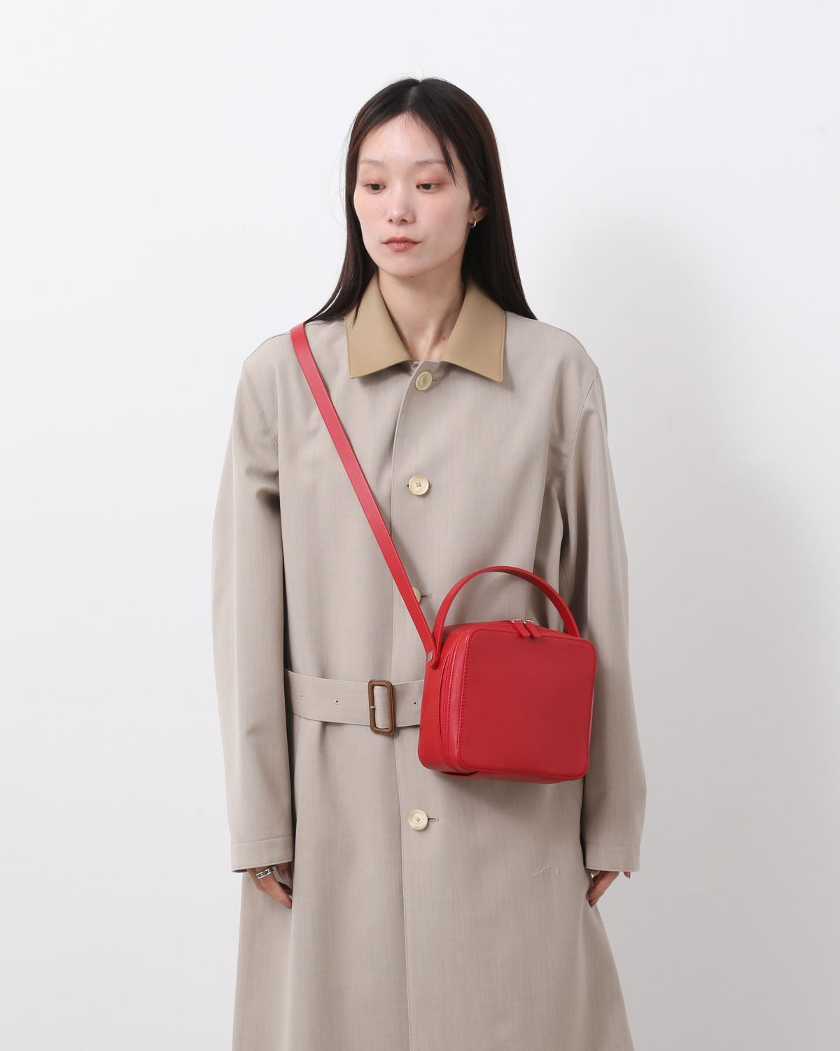 LEATHER SHOULDER BAG MADE BY AETA