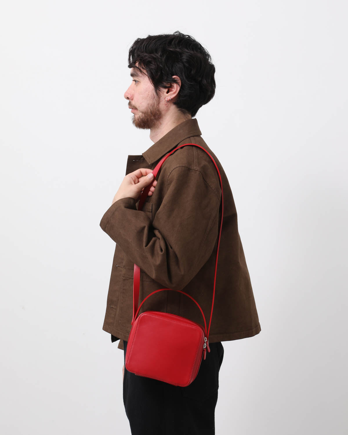 LEATHER SHOULDER BAG MADE BY AETA