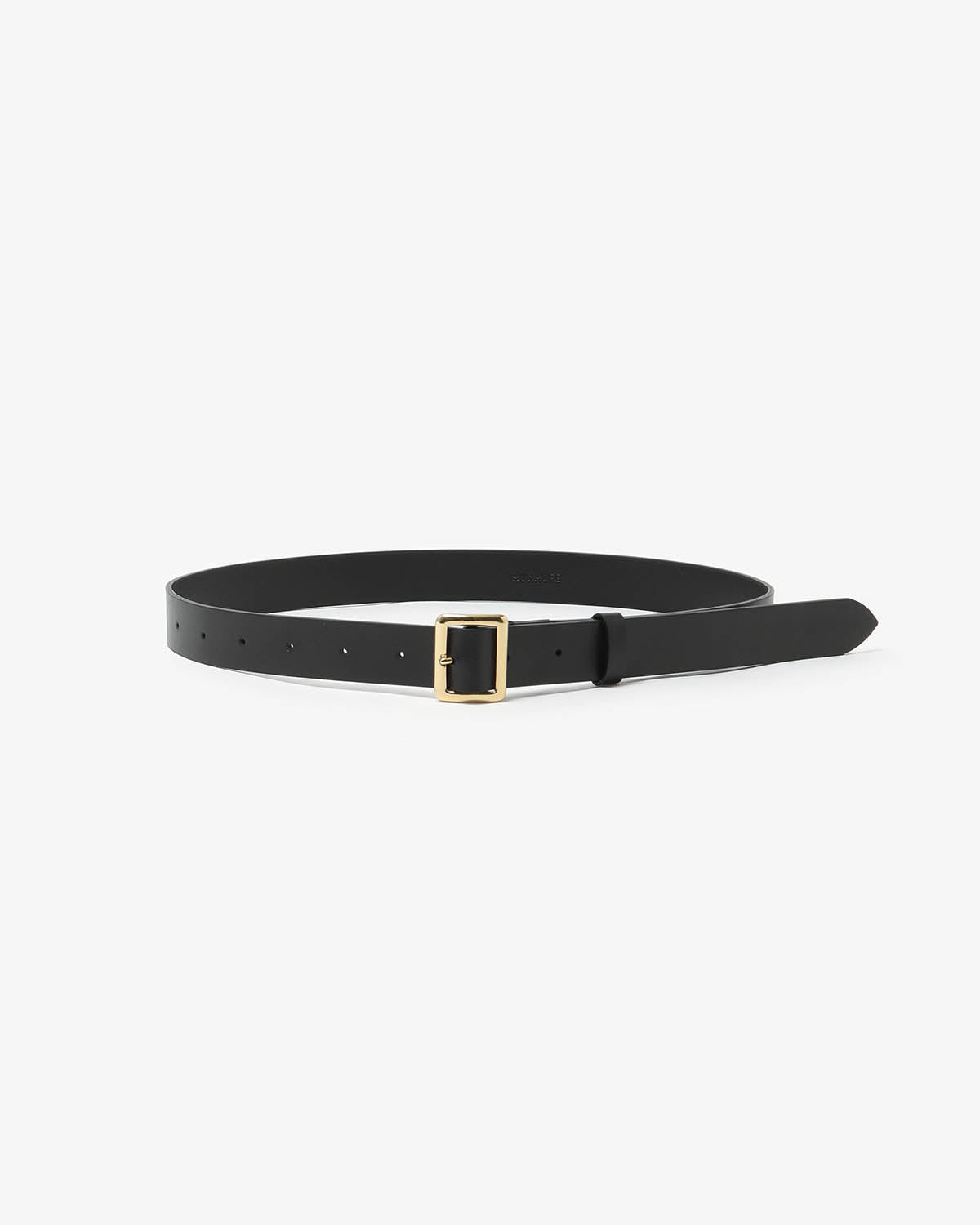 LEATHER SQUARE BUCKLE BELT (WOMEN'S)