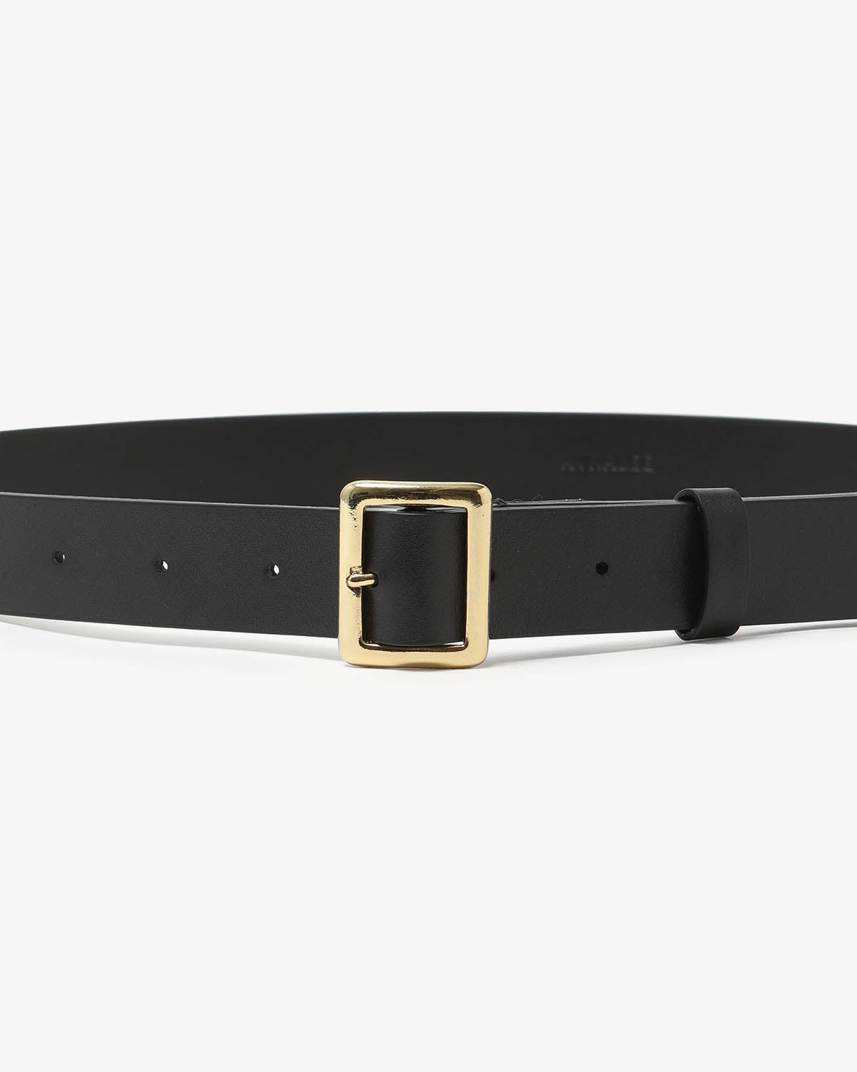 LEATHER SQUARE BUCKLE BELT (WOMEN'S)