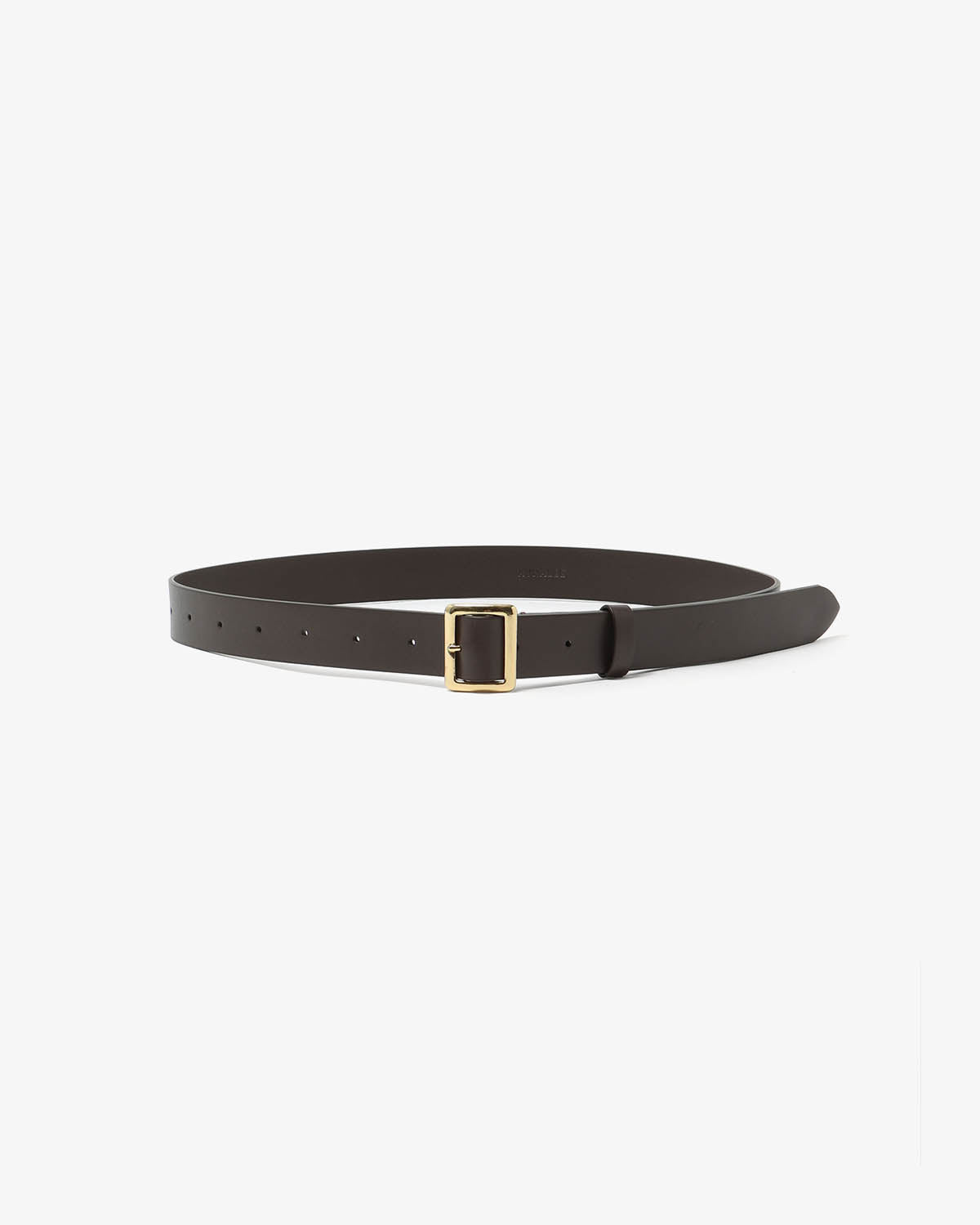 LEATHER SQUARE BUCKLE BELT (WOMEN'S)