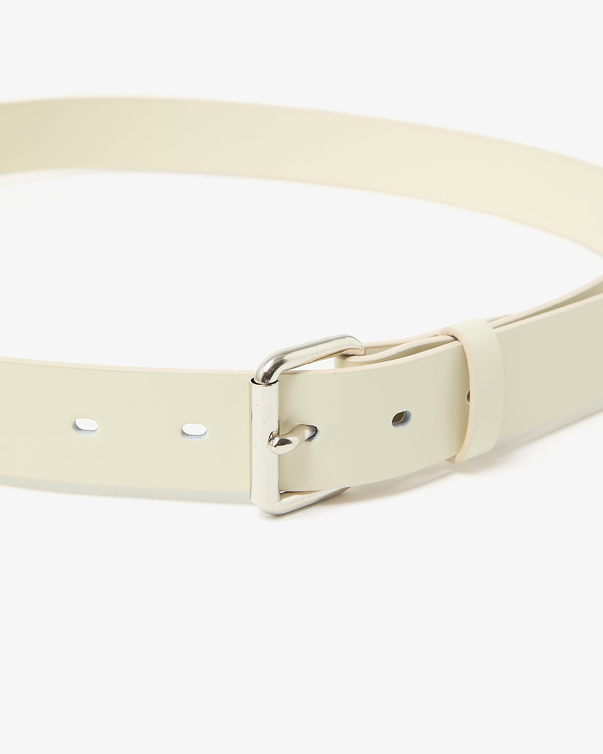 GLAZED LEATHER ROLLER BUCKLE BELT (WOMEN'S)
