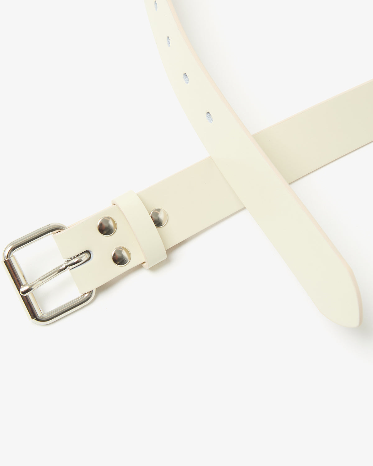 GLAZED LEATHER ROLLER BUCKLE BELT (WOMEN'S)