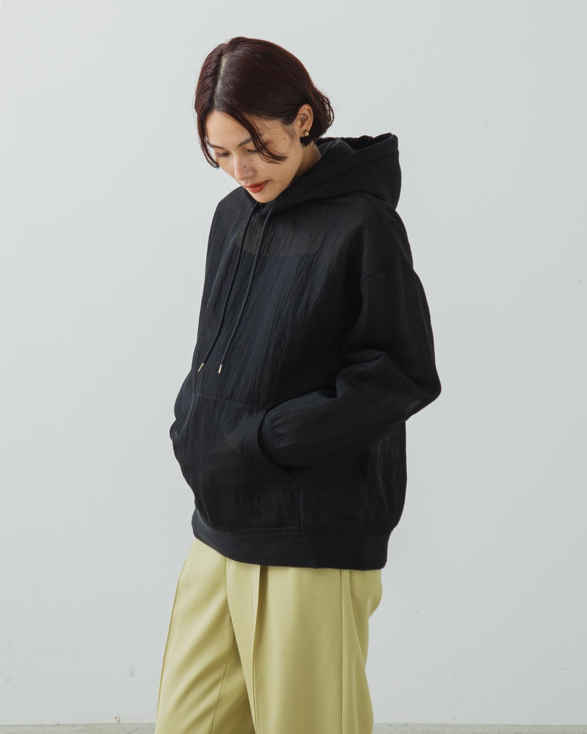 ELASTIC SHEER NYLON P/O PARKA