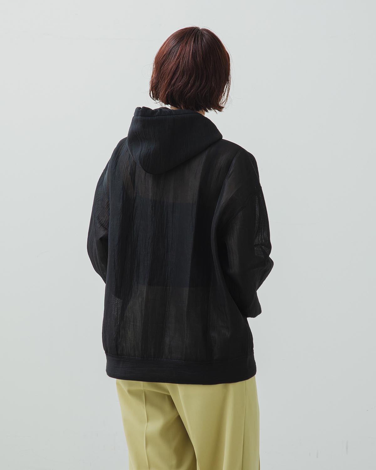 ELASTIC SHEER NYLON P/O PARKA