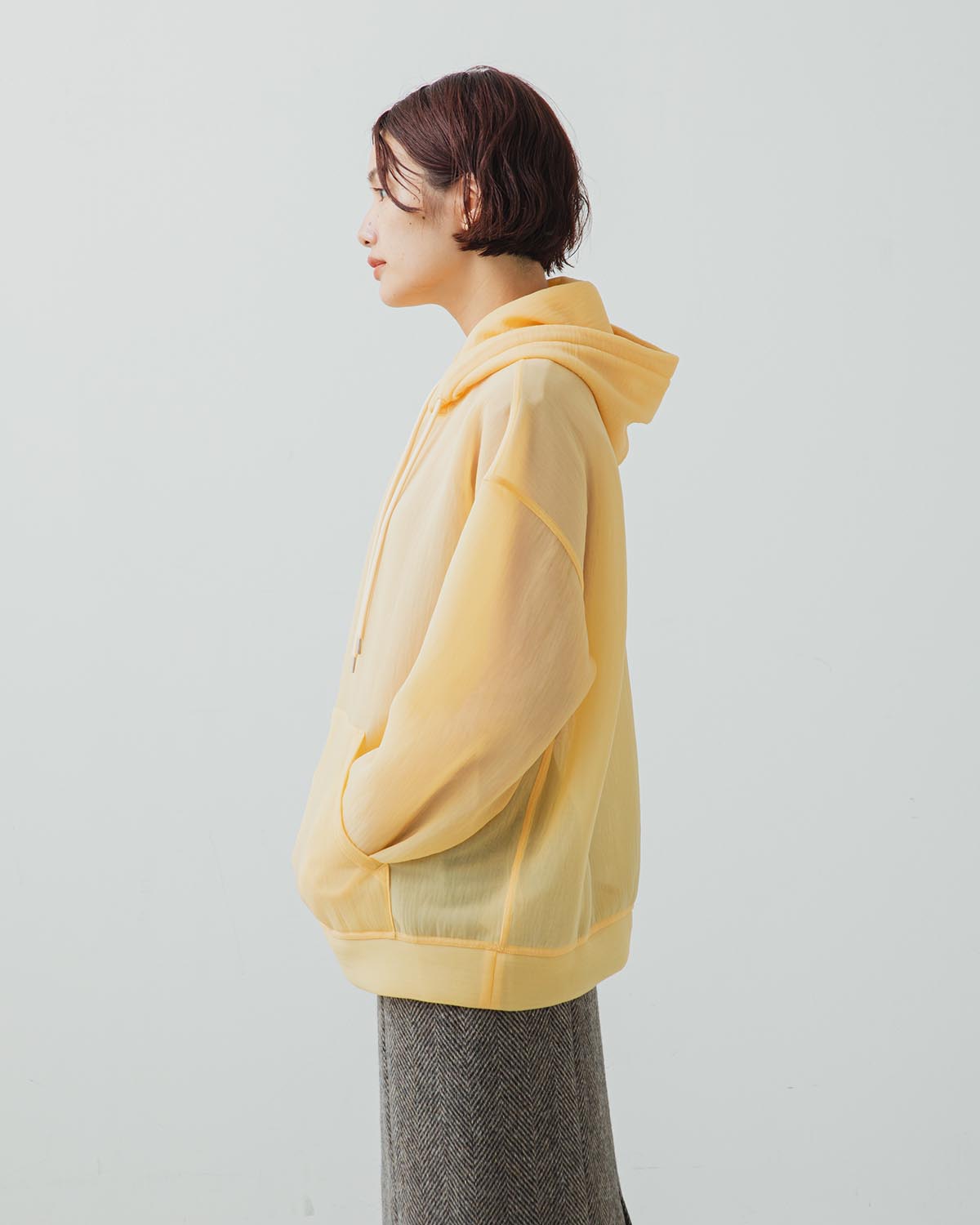 ELASTIC SHEER NYLON P/O PARKA