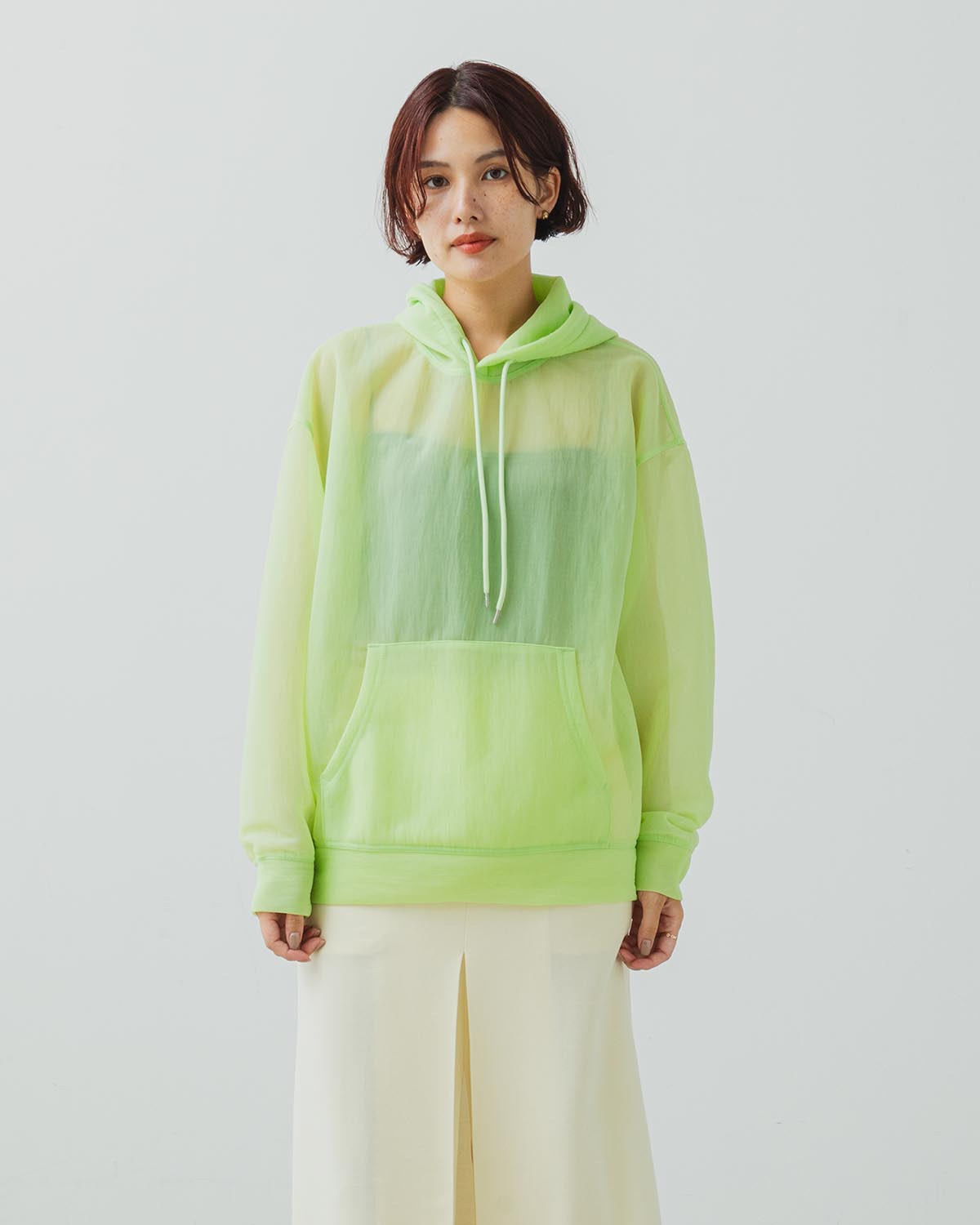 ELASTIC SHEER NYLON P/O PARKA