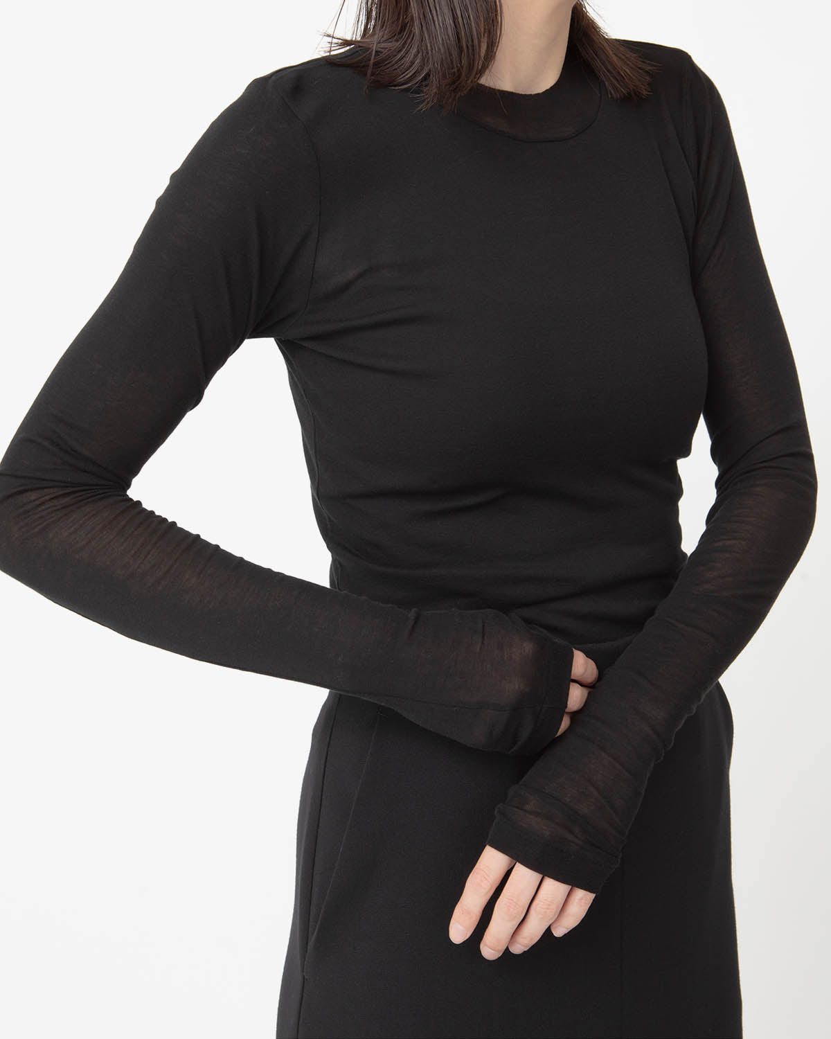 HIGH GAUGE SHEER RIB L/S TEE