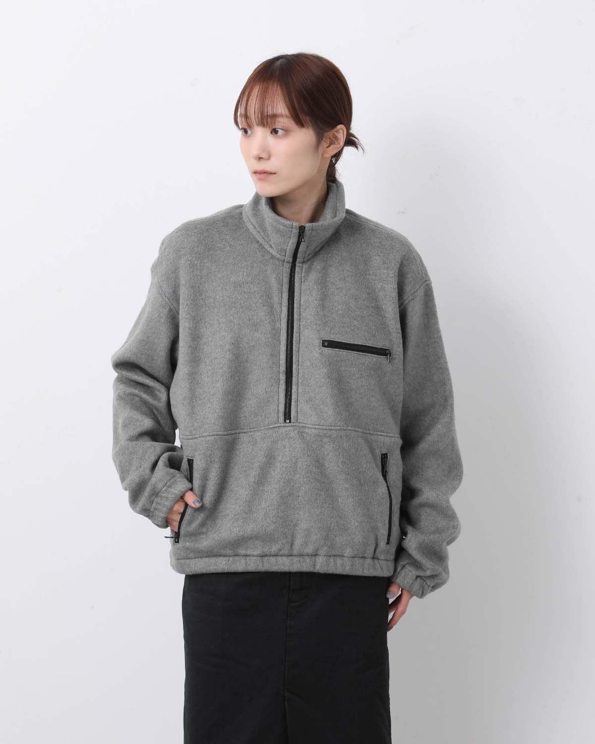 PURE SILK COMFORT FLEECE HALF ZIP P/O (WOMEN'S)