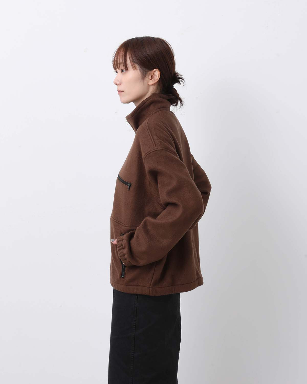 PURE SILK COMFORT FLEECE HALF ZIP P/O (WOMEN'S)