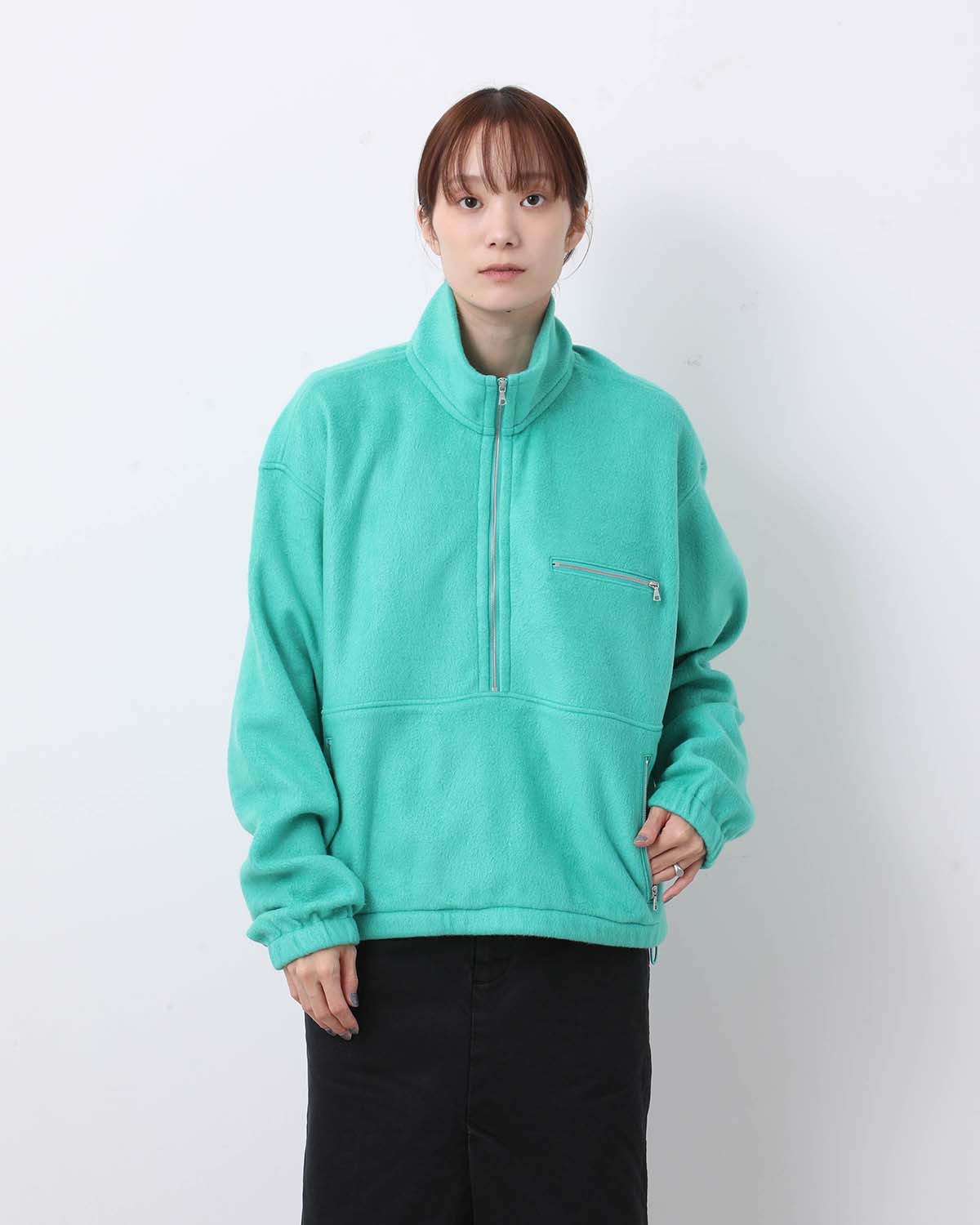 PURE SILK COMFORT FLEECE HALF ZIP P/O (WOMEN'S)