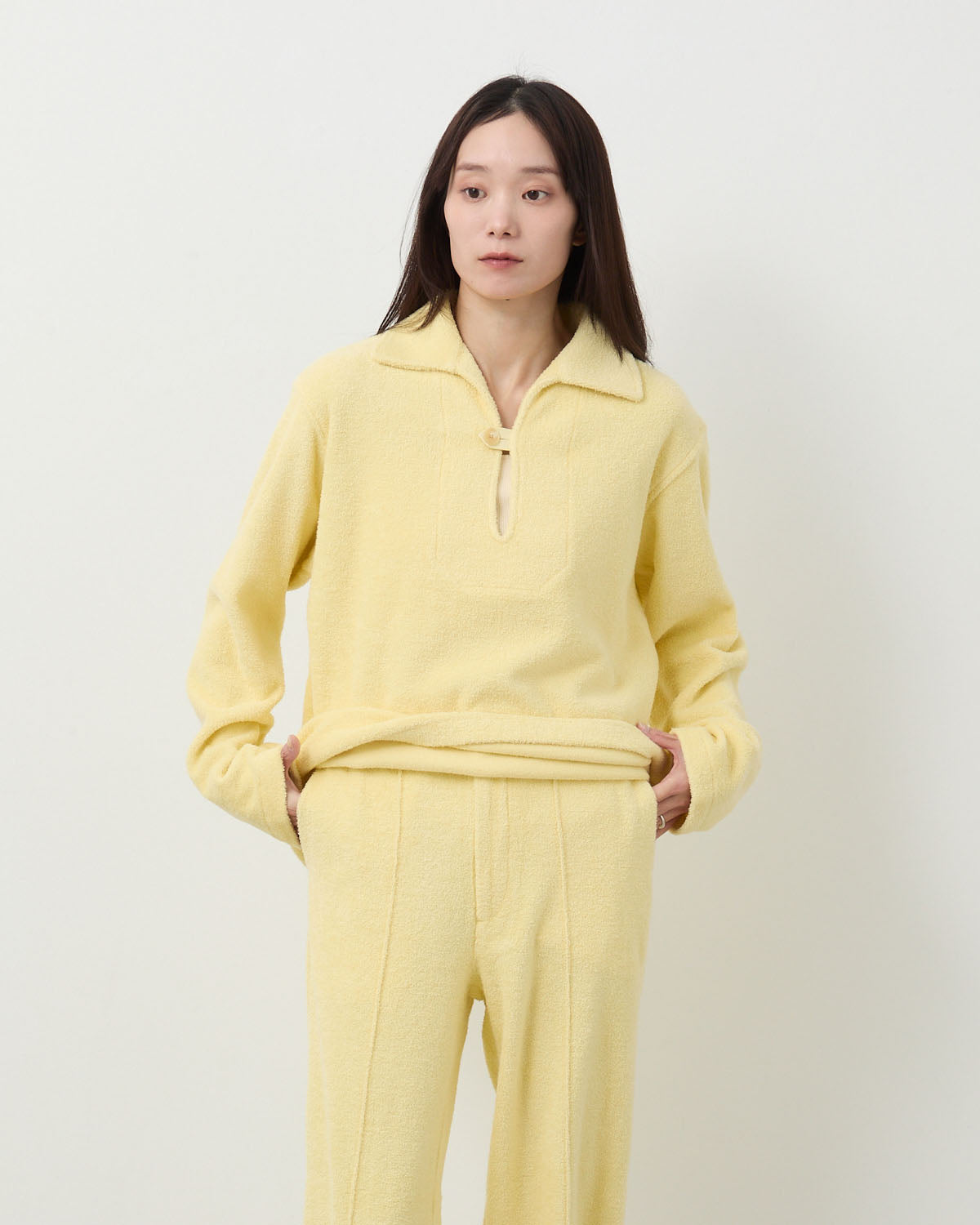 COTTON NYLON PILE P/O SHIRT (WOMEN'S)