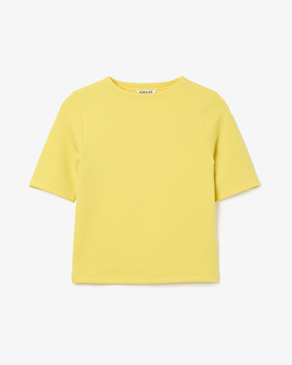 WOOL STRETCH DOUBLE JERSEY BOAT NECK TEE