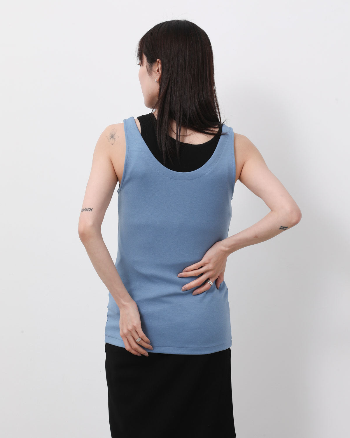 WOOL STRETCH DOUBLE JERSEY TANK