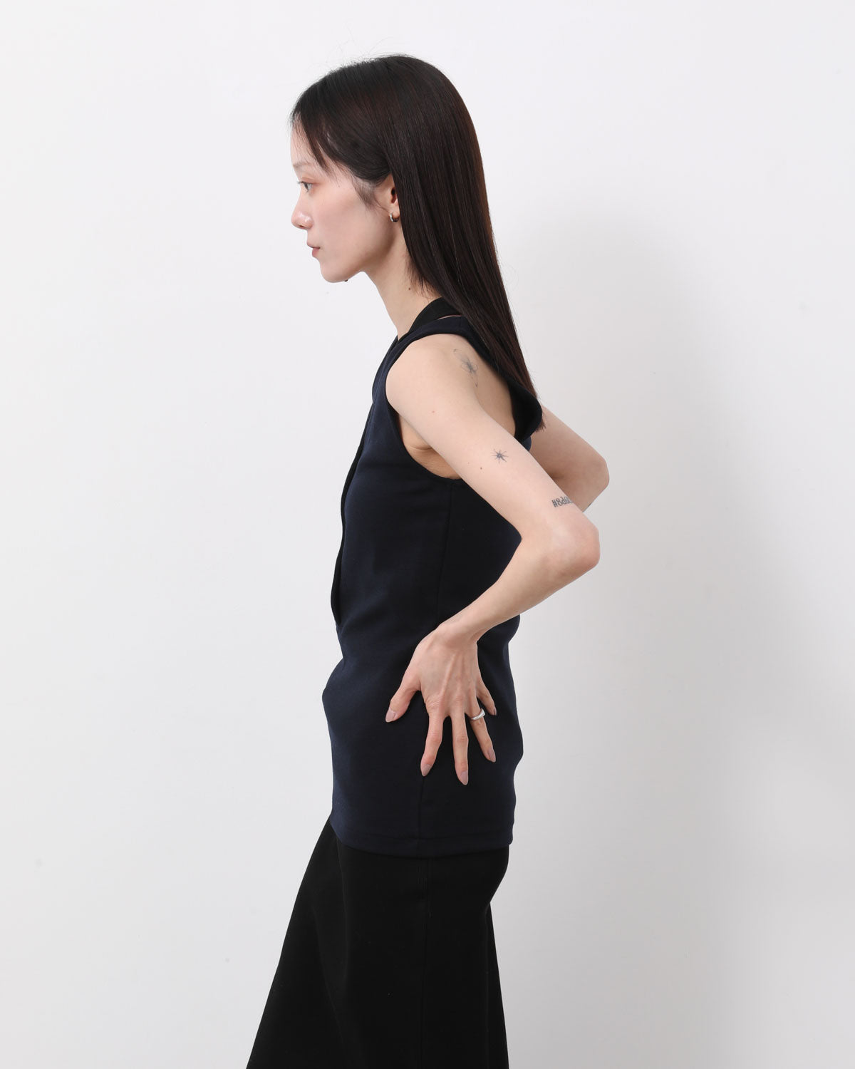 WOOL STRETCH DOUBLE JERSEY TANK