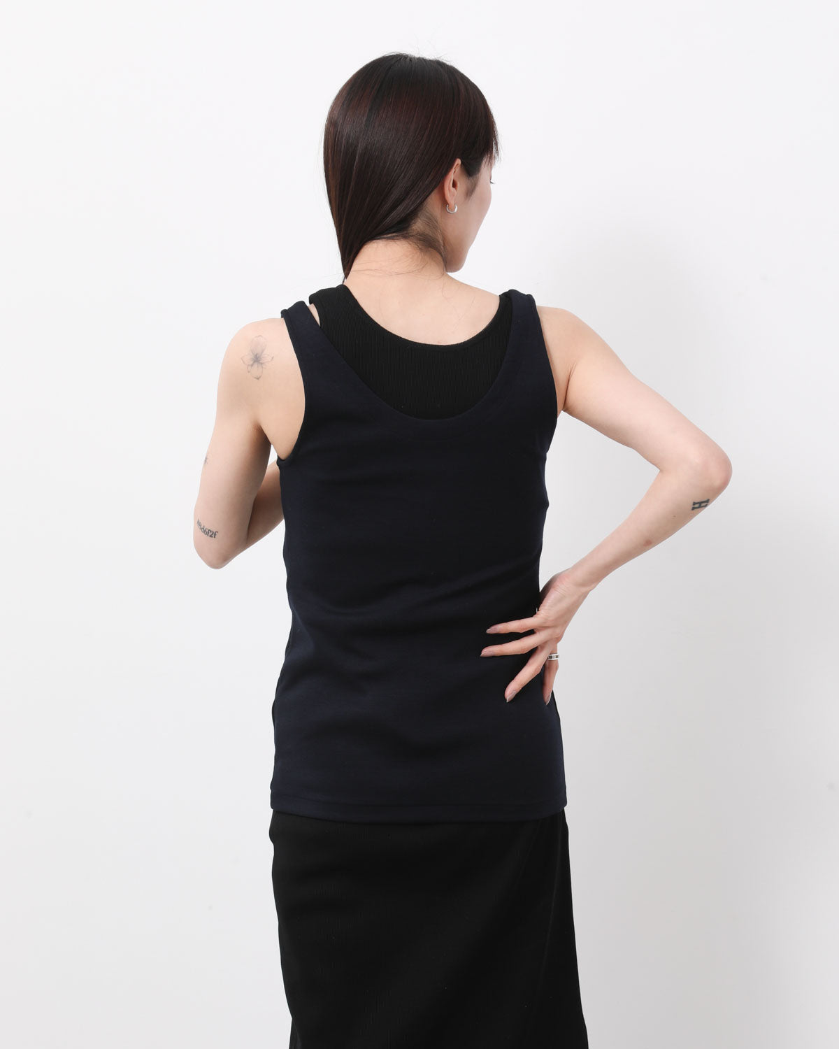 WOOL STRETCH DOUBLE JERSEY TANK