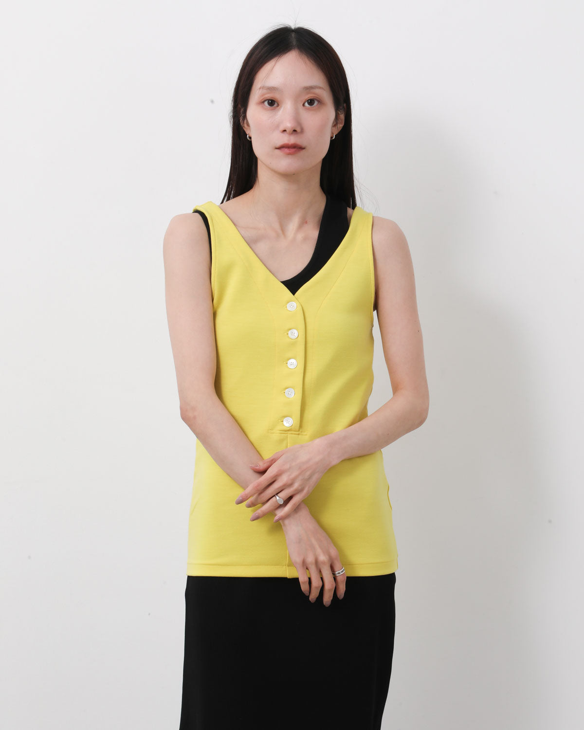 WOOL STRETCH DOUBLE JERSEY TANK
