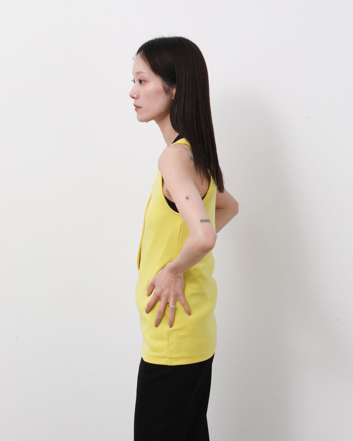 WOOL STRETCH DOUBLE JERSEY TANK
