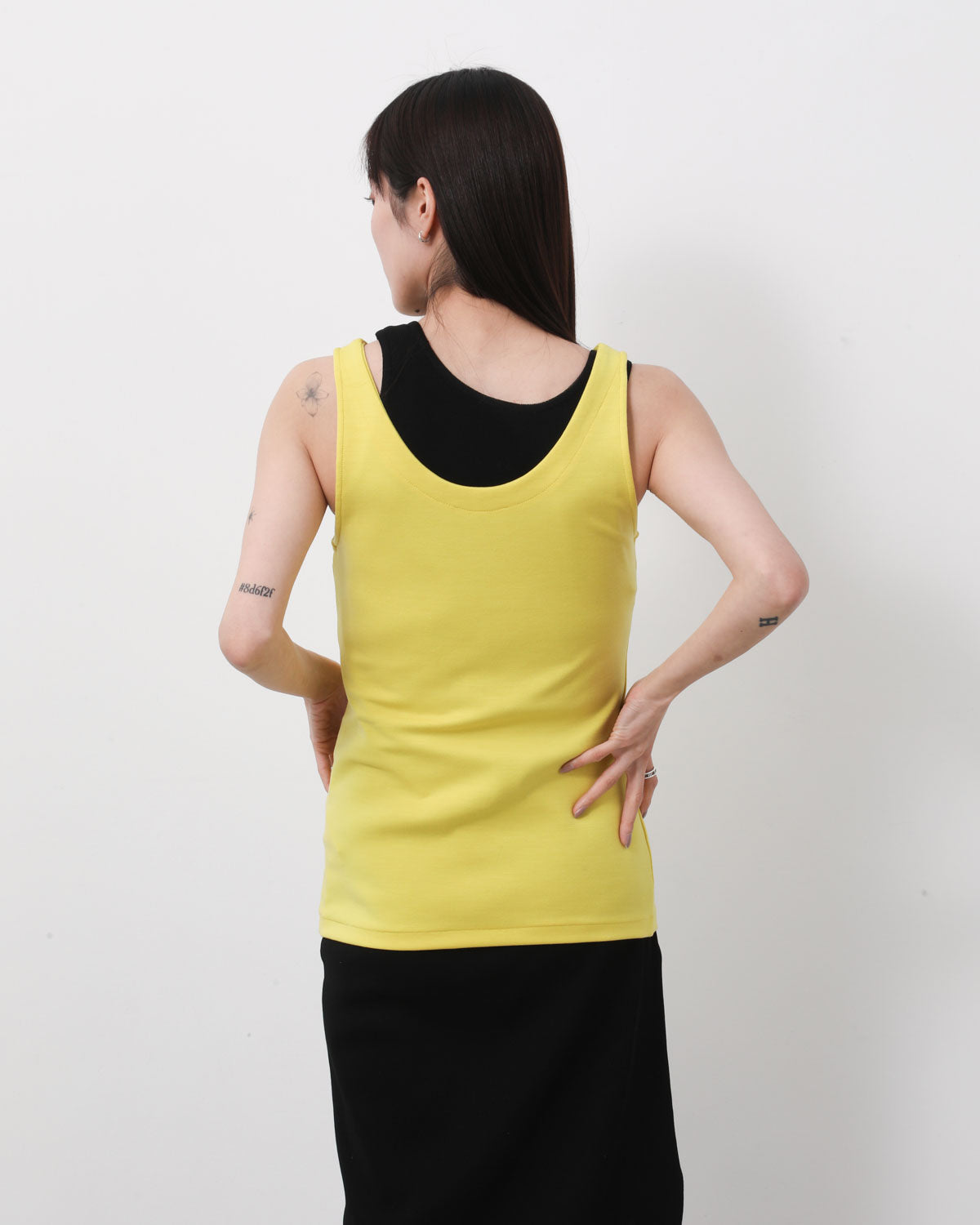 WOOL STRETCH DOUBLE JERSEY TANK