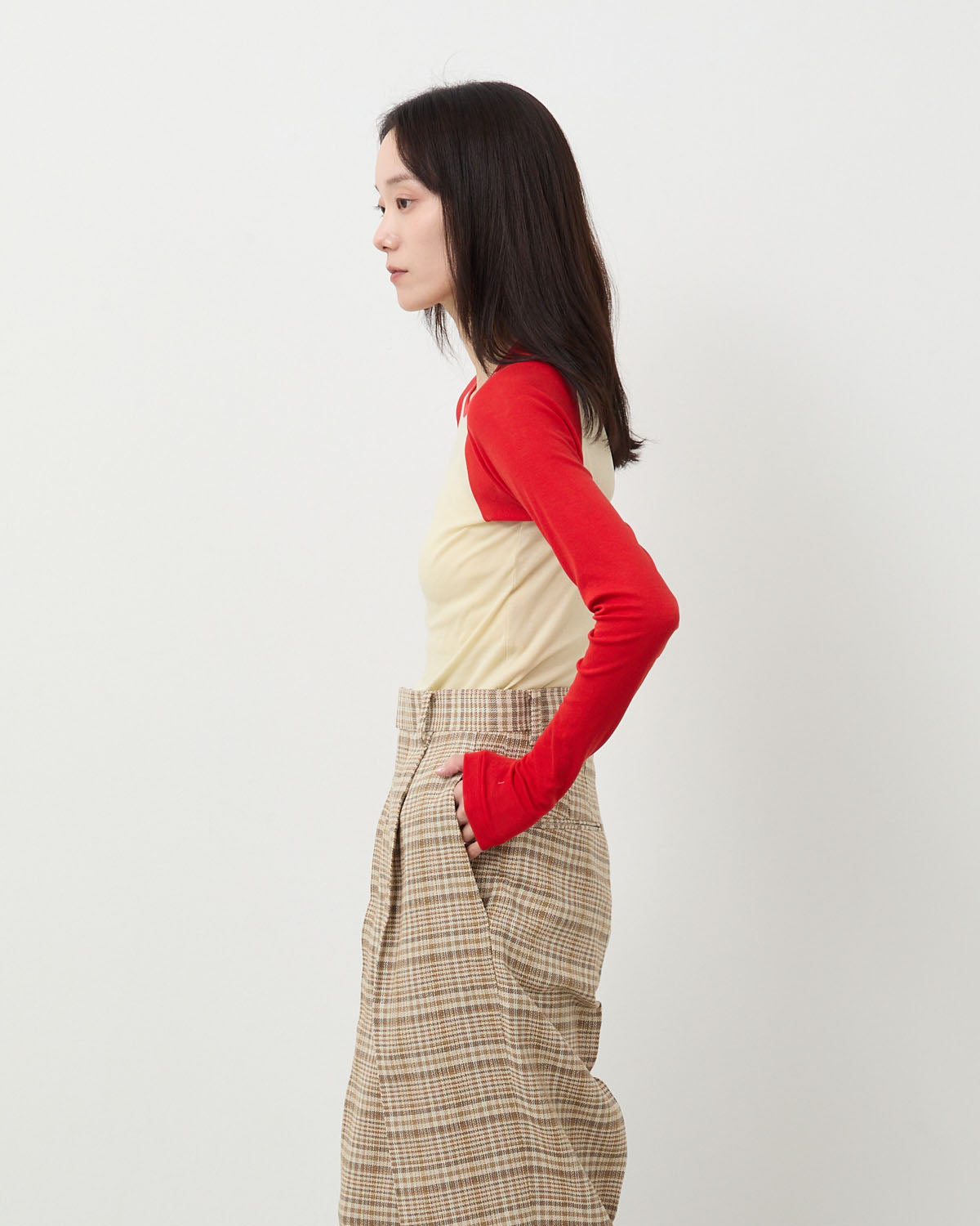 SUPER HIGH GAUGE SHEER RIB RAGLAN P/O