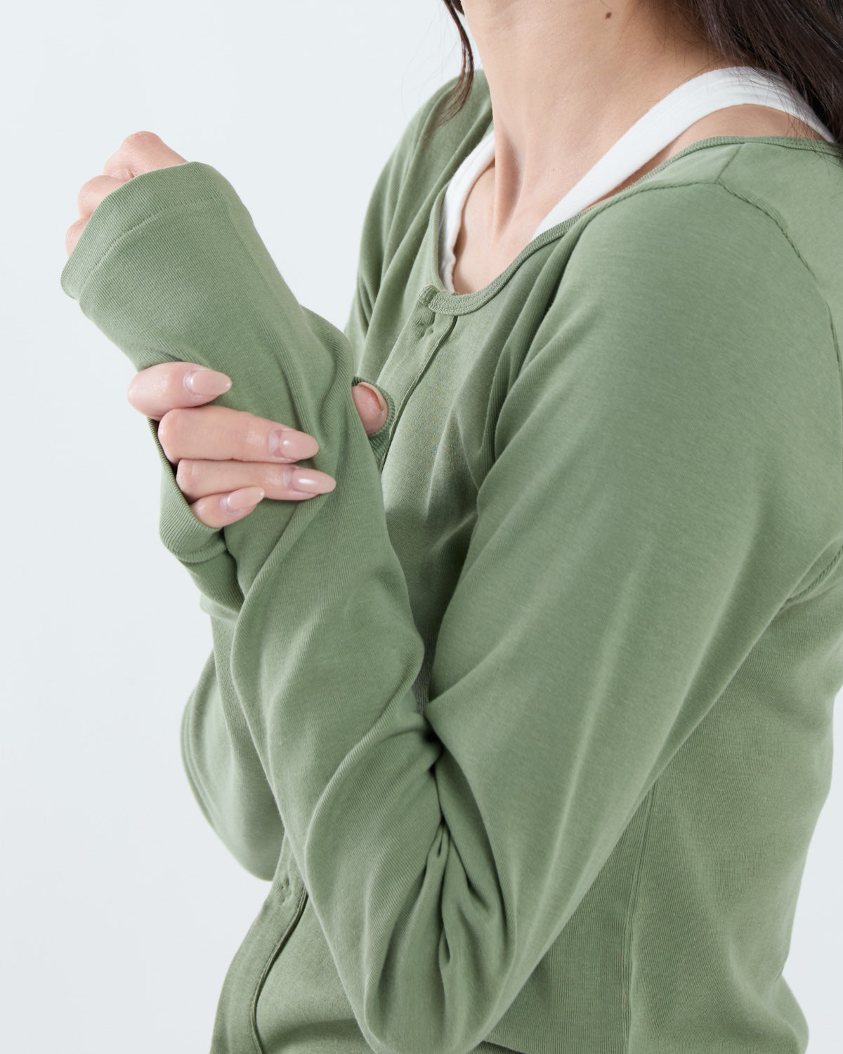 ORGANIC COTTON FINE RIB CARDIGAN