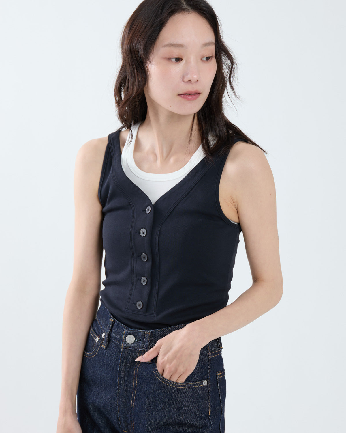 ORGANIC COTTON FINE RIB TANK