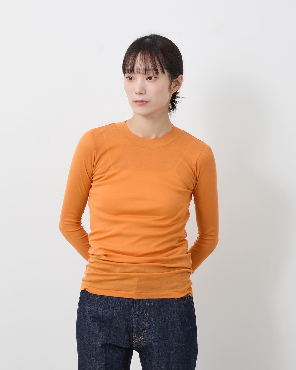 SUPER HIGH GAUGE SHEER RIB L/S TEE