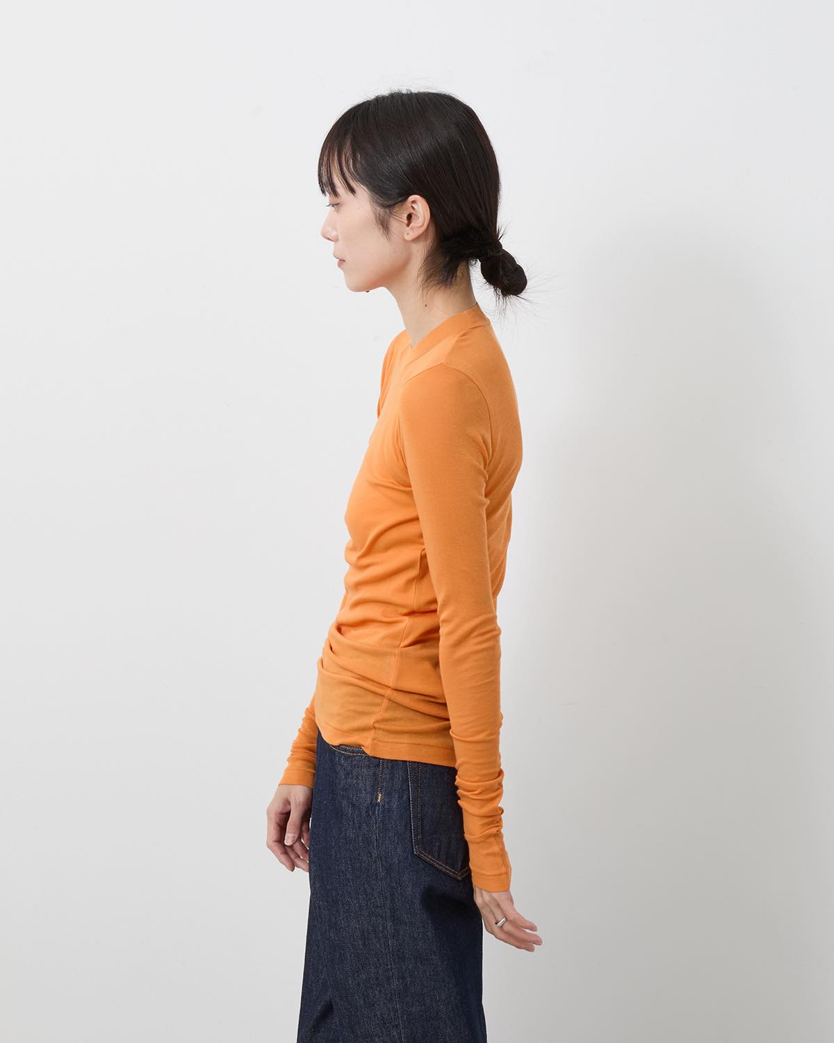 SUPER HIGH GAUGE SHEER RIB L/S TEE