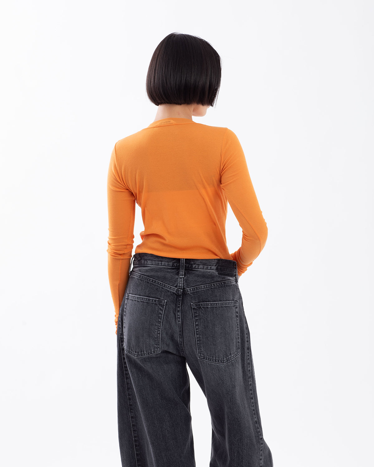 SUPER HIGH GAUGE SHEER RIB L/S TEE