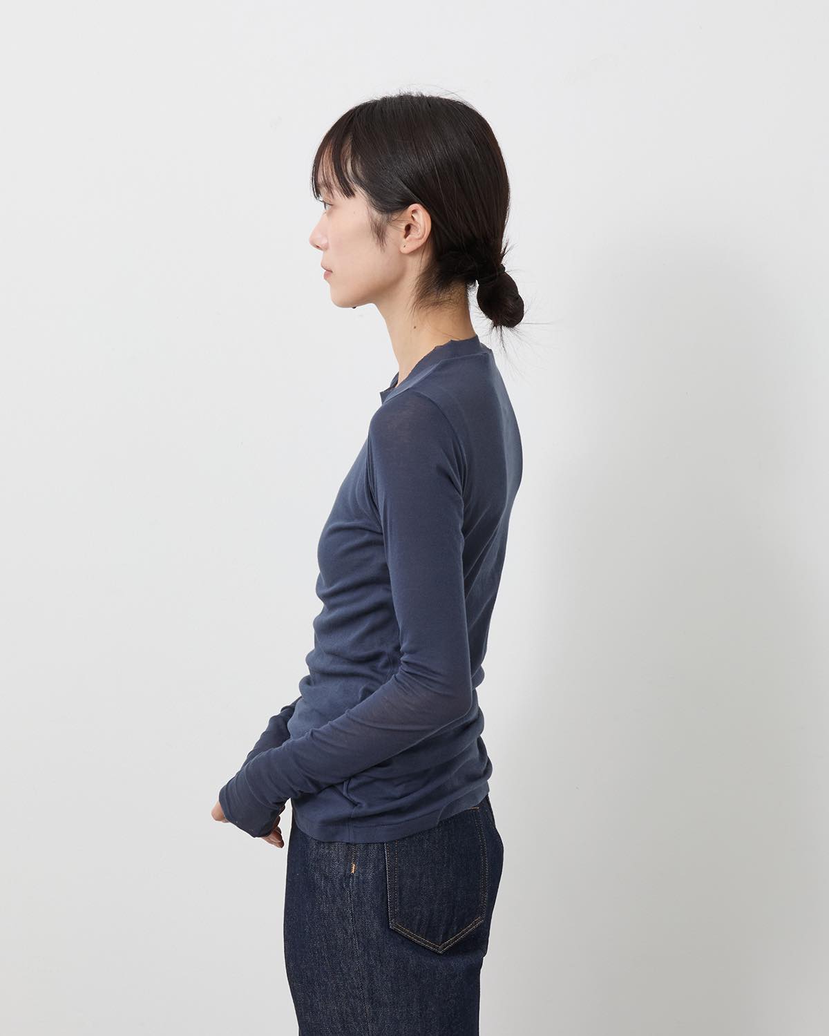 SUPER HIGH GAUGE SHEER RIB L/S TEE