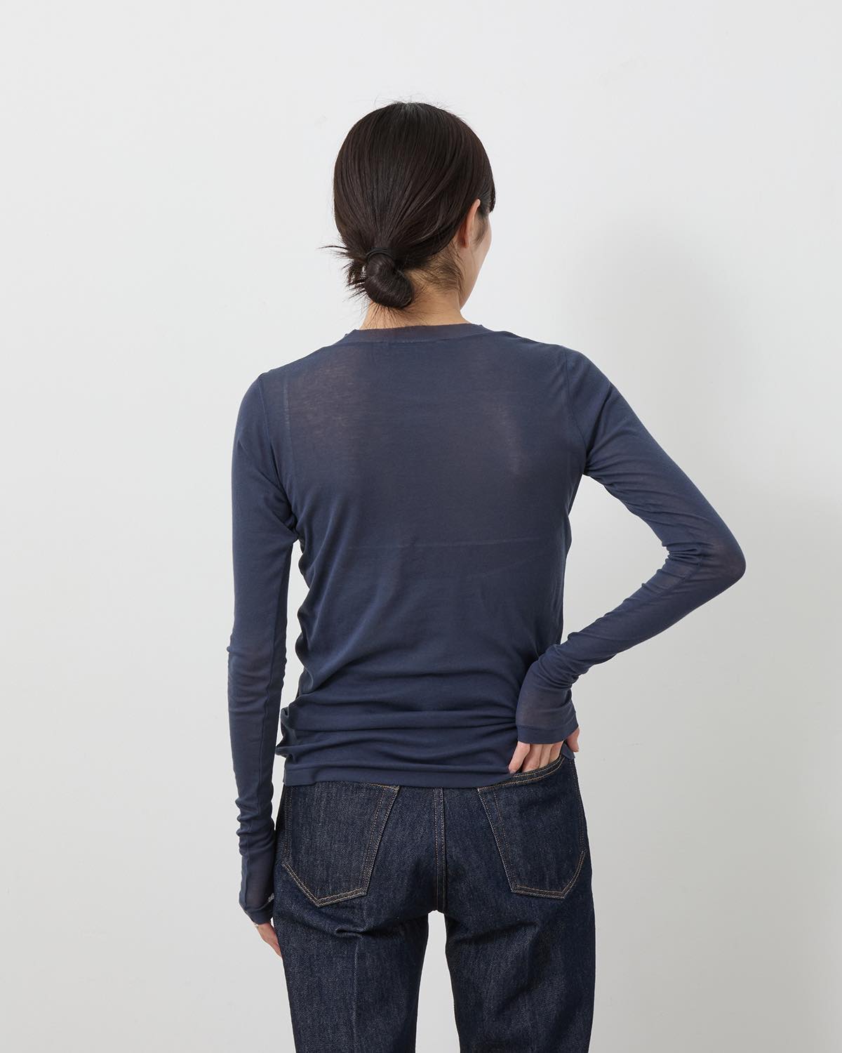 SUPER HIGH GAUGE SHEER RIB L/S TEE