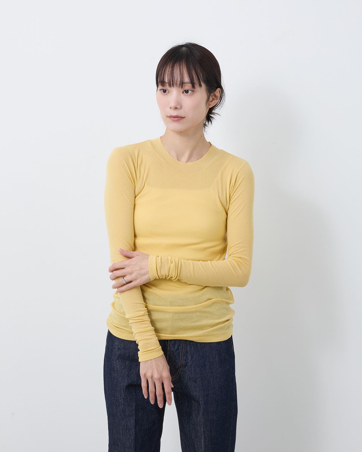 SUPER HIGH GAUGE SHEER RIB L/S TEE