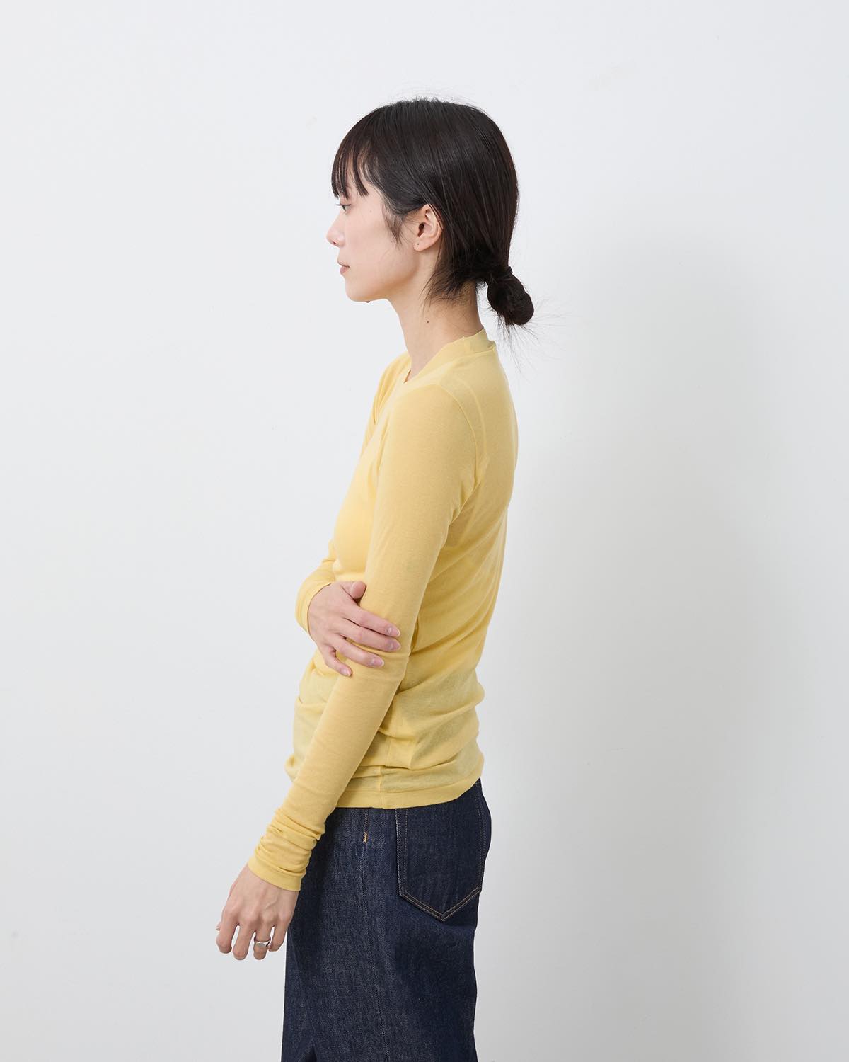 SUPER HIGH GAUGE SHEER RIB L/S TEE