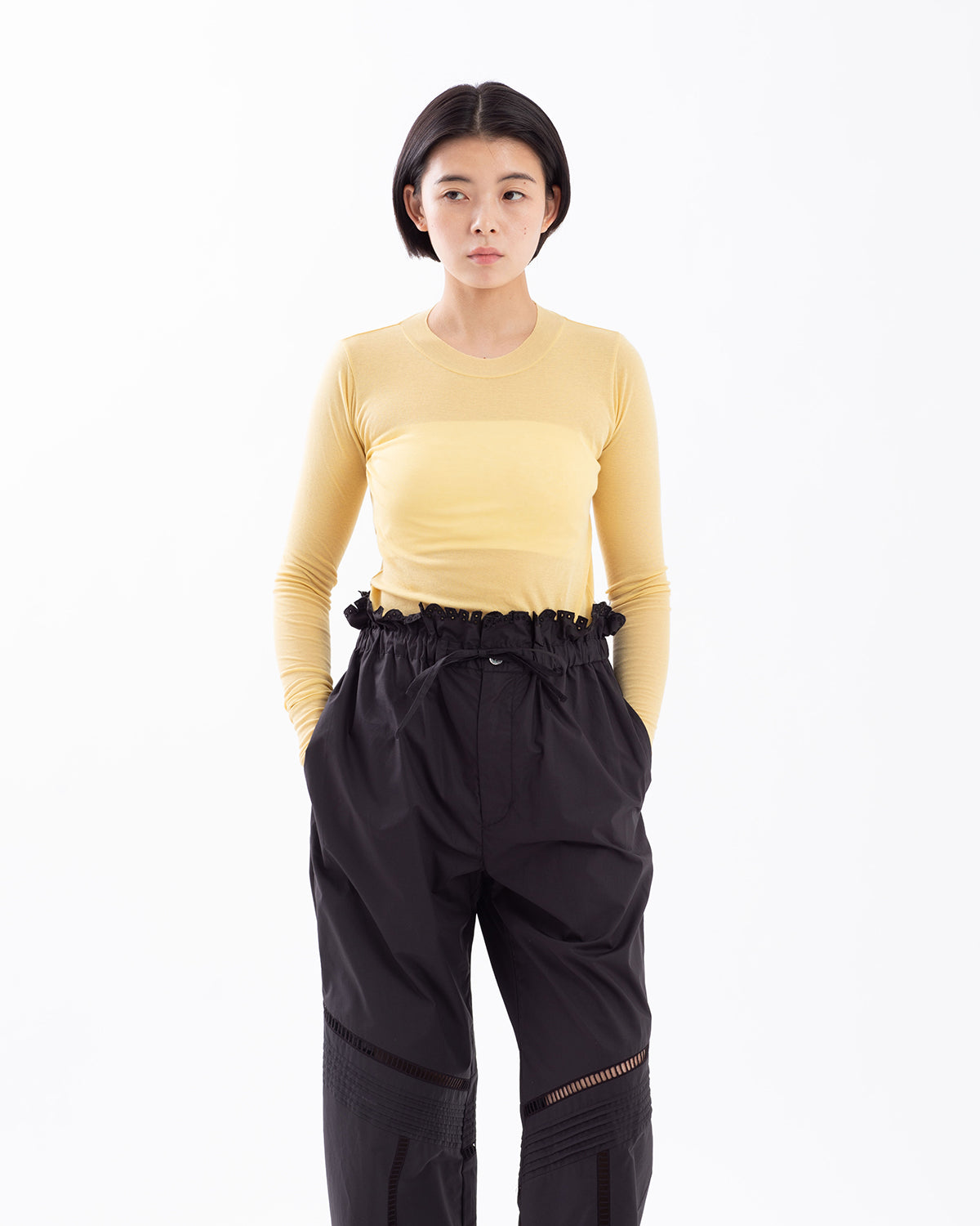 SUPER HIGH GAUGE SHEER RIB L/S TEE