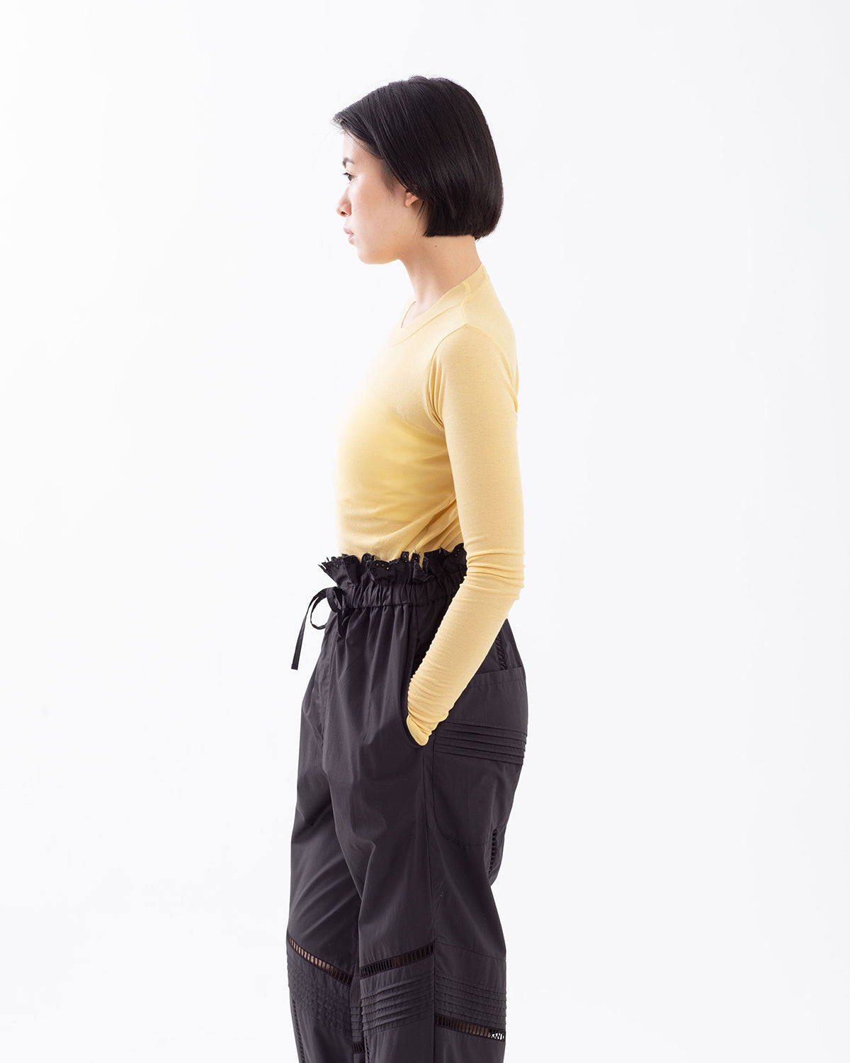 SUPER HIGH GAUGE SHEER RIB L/S TEE