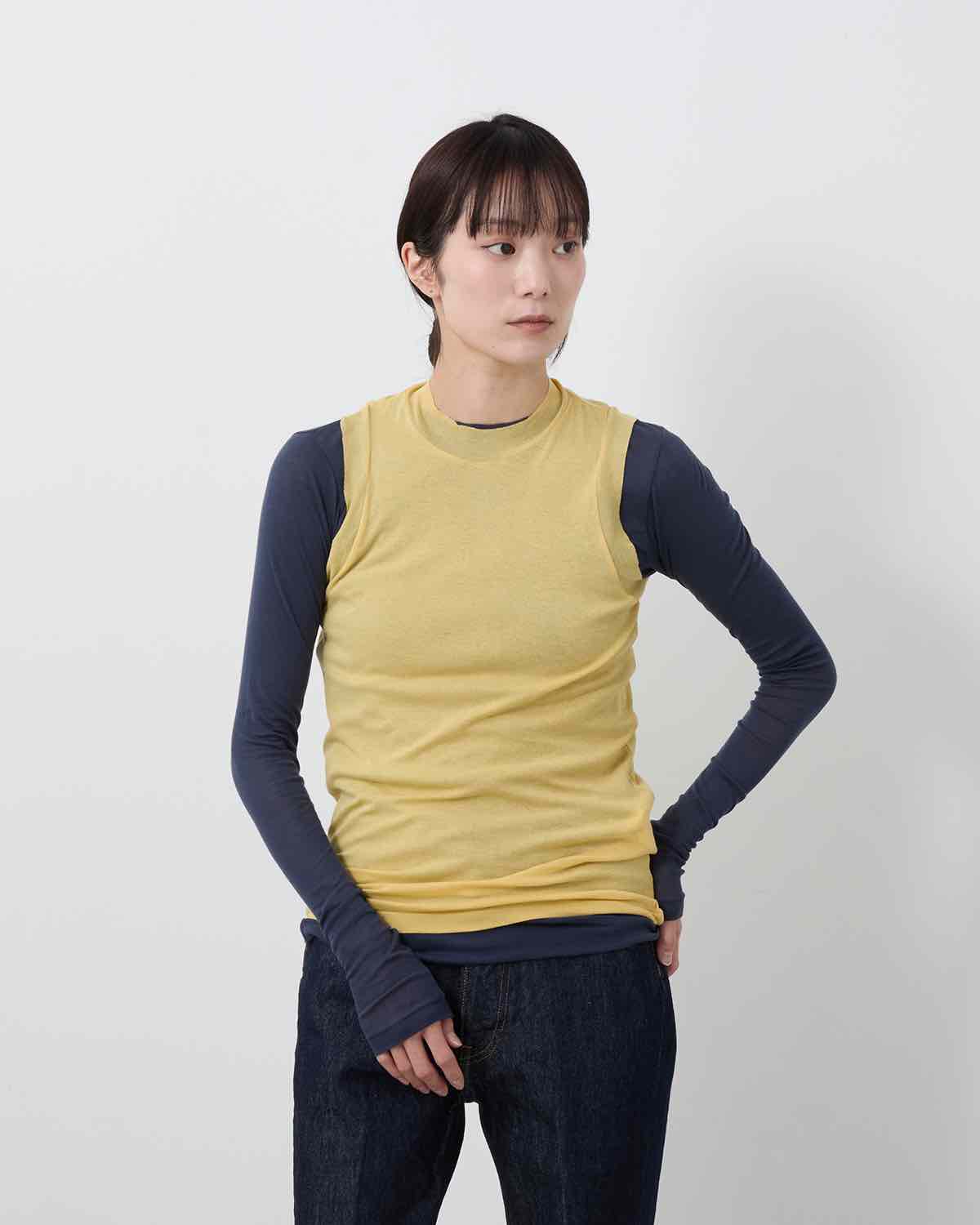 SUPER HIGH GAUGE SHEER RIB TANK TOP