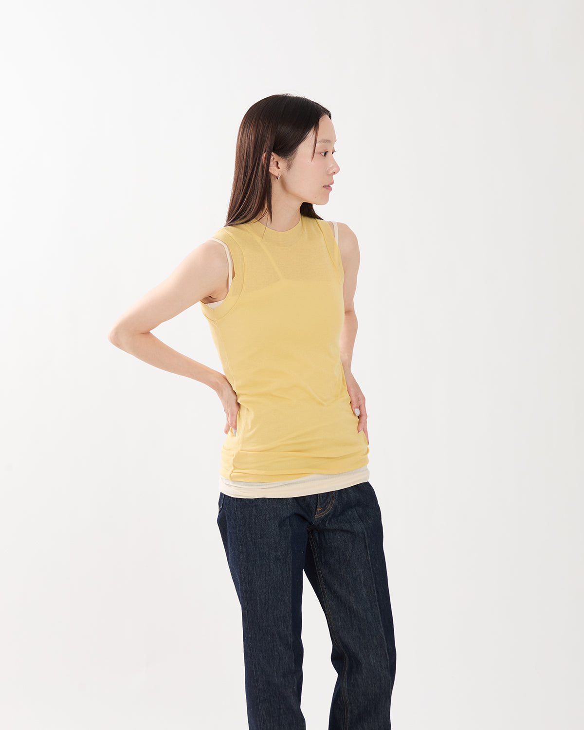 SUPER HIGH GAUGE SHEER RIB TANK TOP